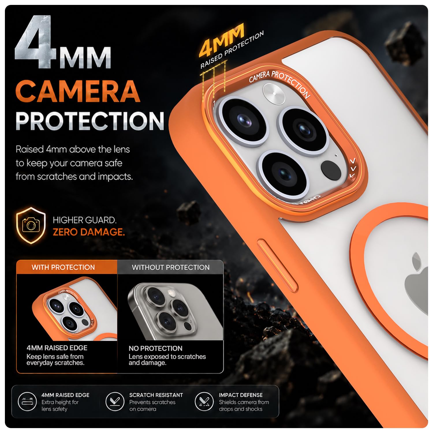 Pikkme iPhone 15 Pro MagSafe orange mag-safe phone cover – photo 4
