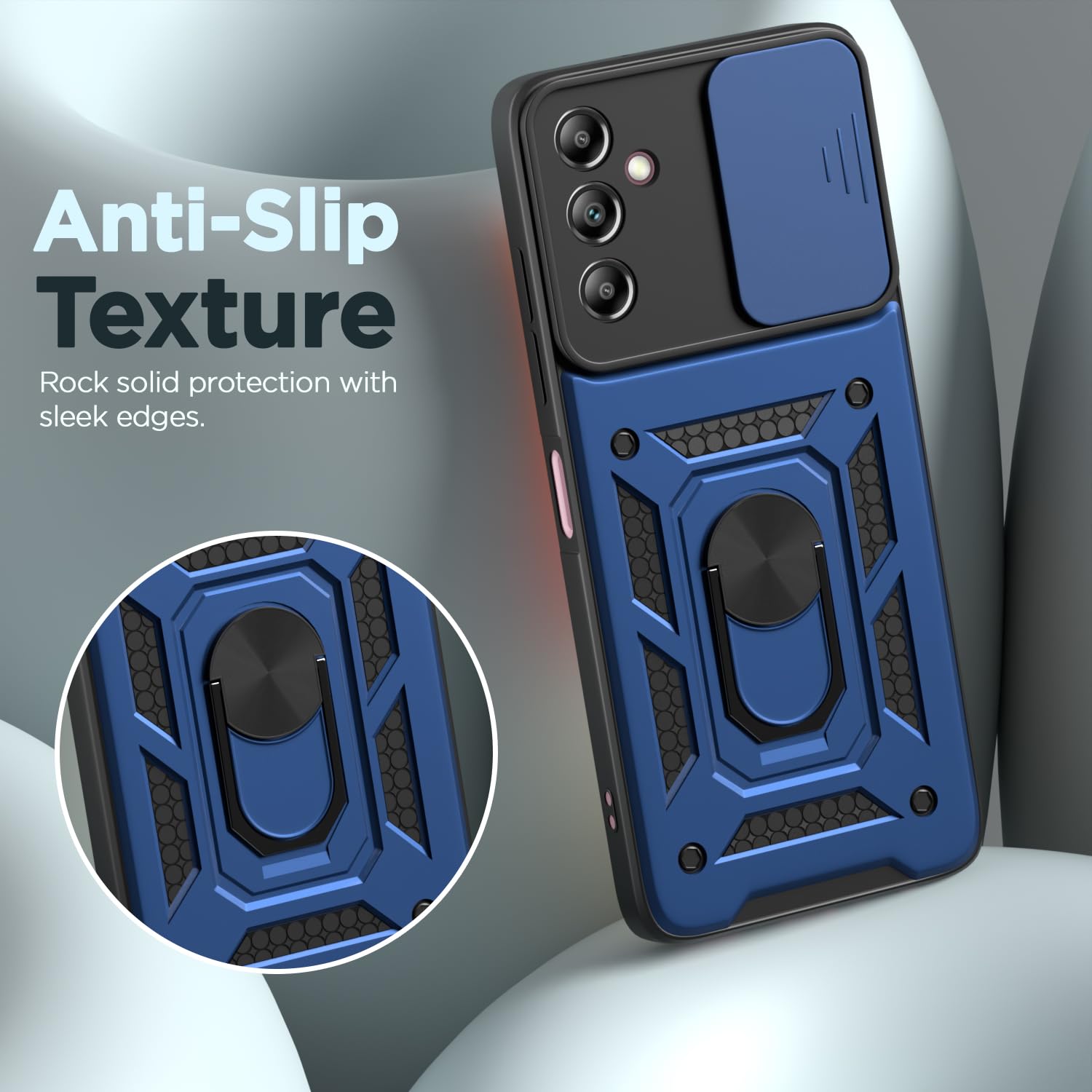 Pikkme blue D10 Camera Shield back cover for Samsung A14 4G/A14 5G/360 – photo 7