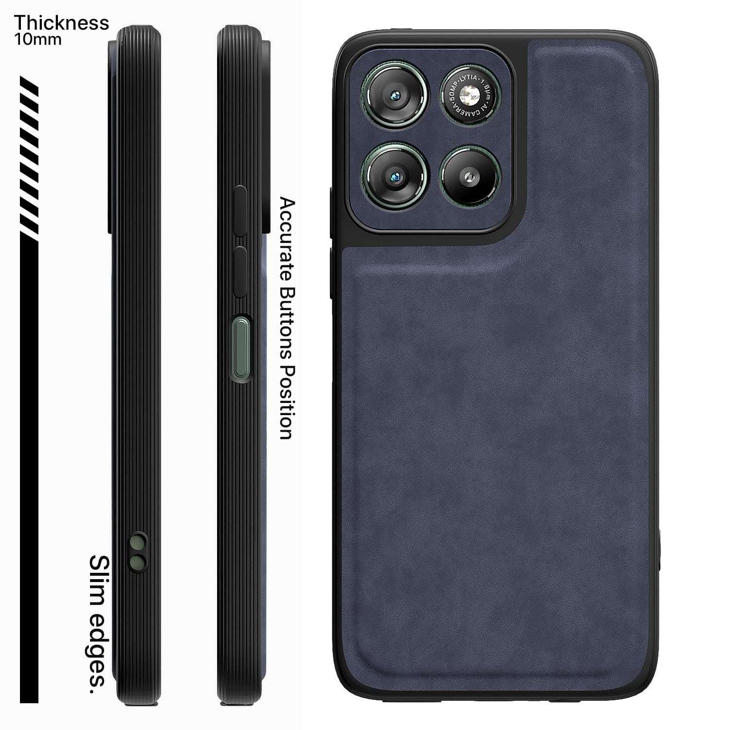 Pikkme blue mobile back cover for Moto G67 Power/G57 Power 5G – photo 3