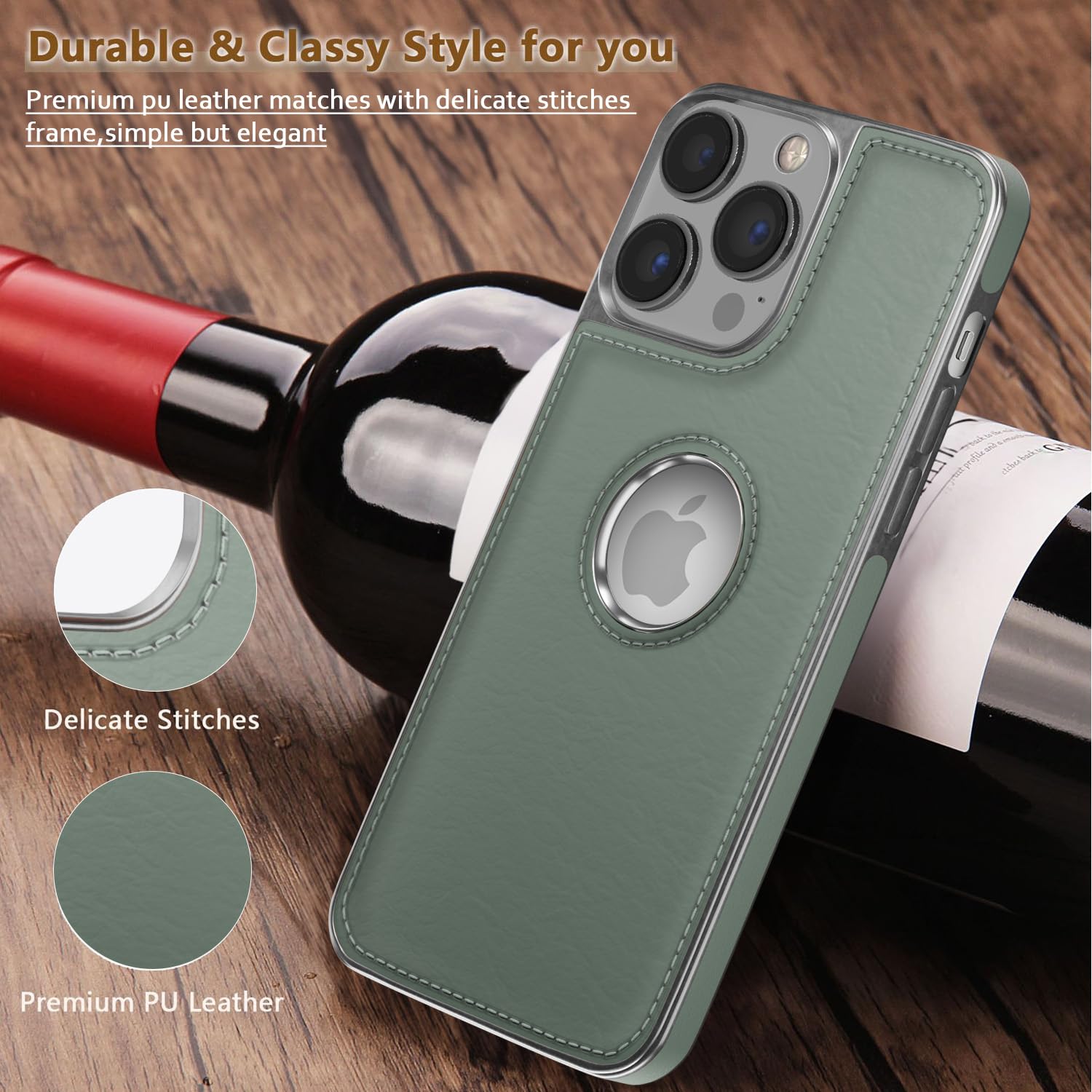 Pikkme iPhone 14 Pro Max chrome green back cover – photo 7