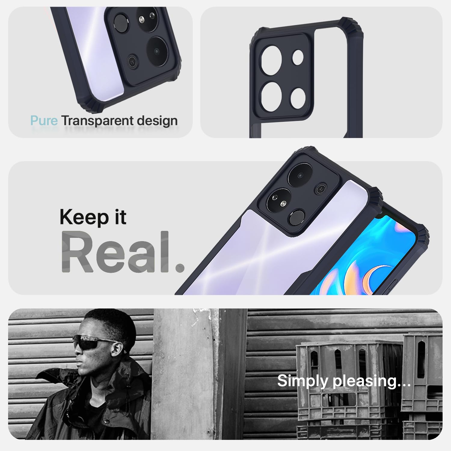 Pikkme Itel A04 blue mobile cover – photo 4