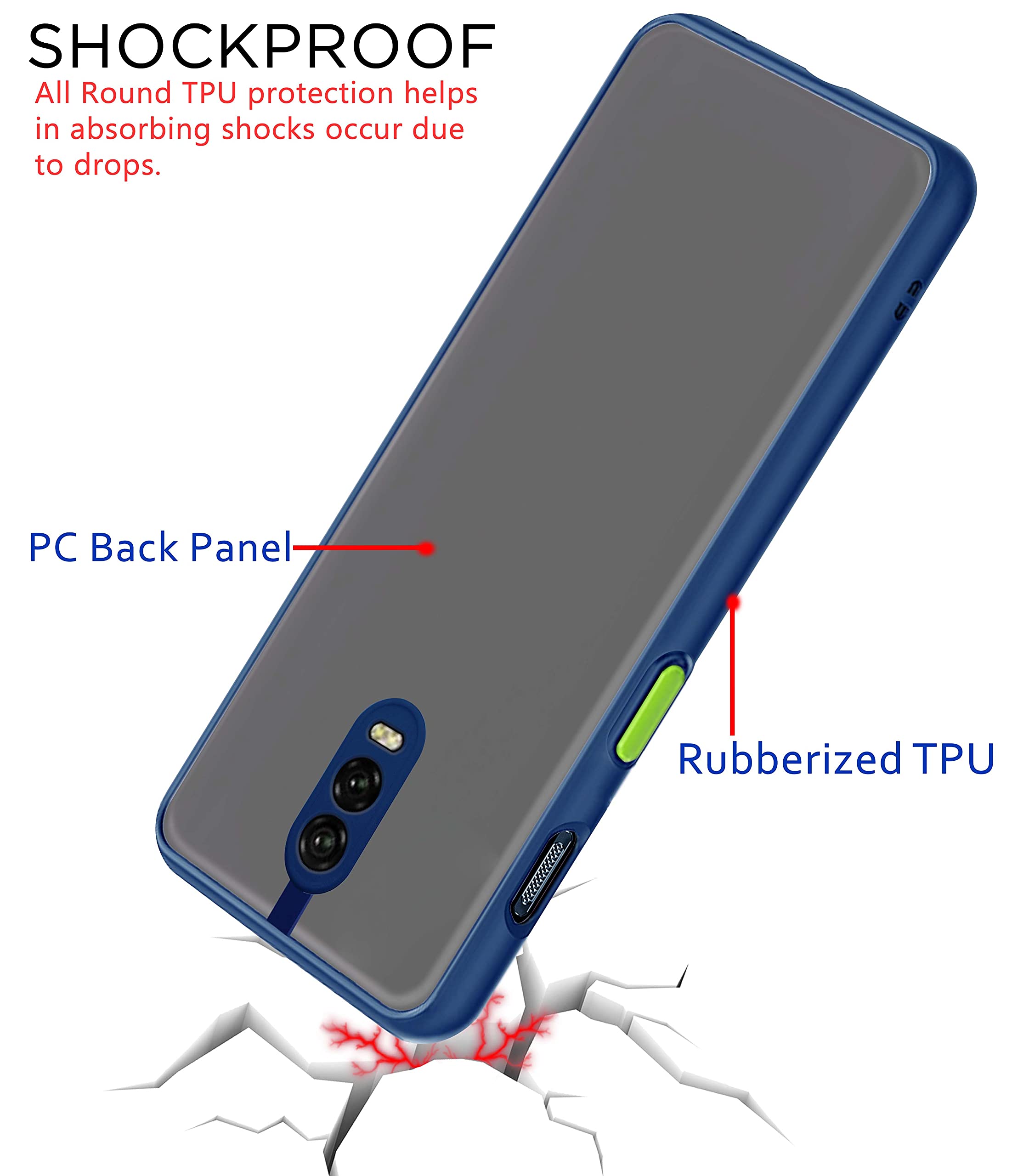 Blue Matte mobile cover for OnePlus 6T – Pikkme – photo 4