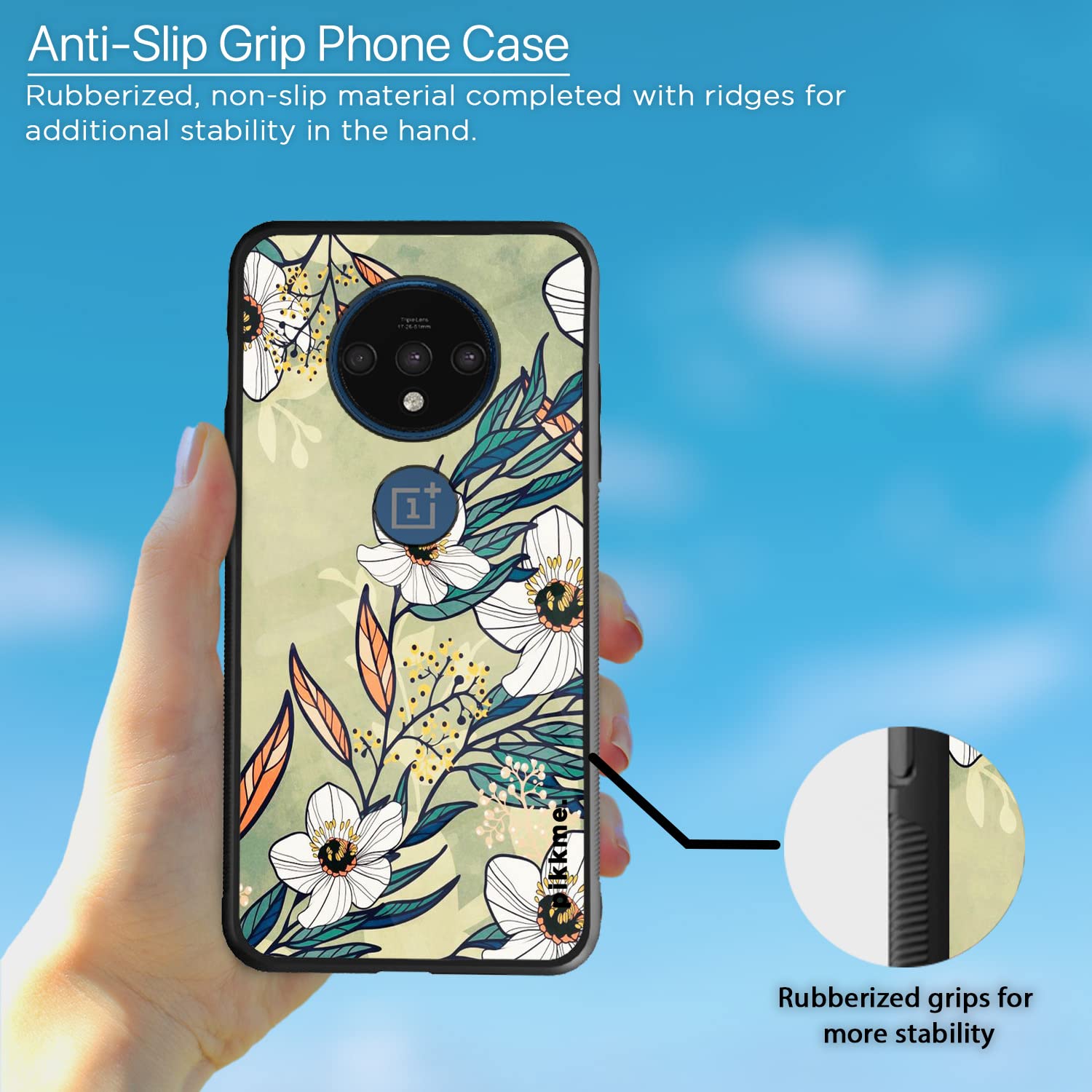 Pikkme Flower mobile cover for OnePlus 7T – photo 5
