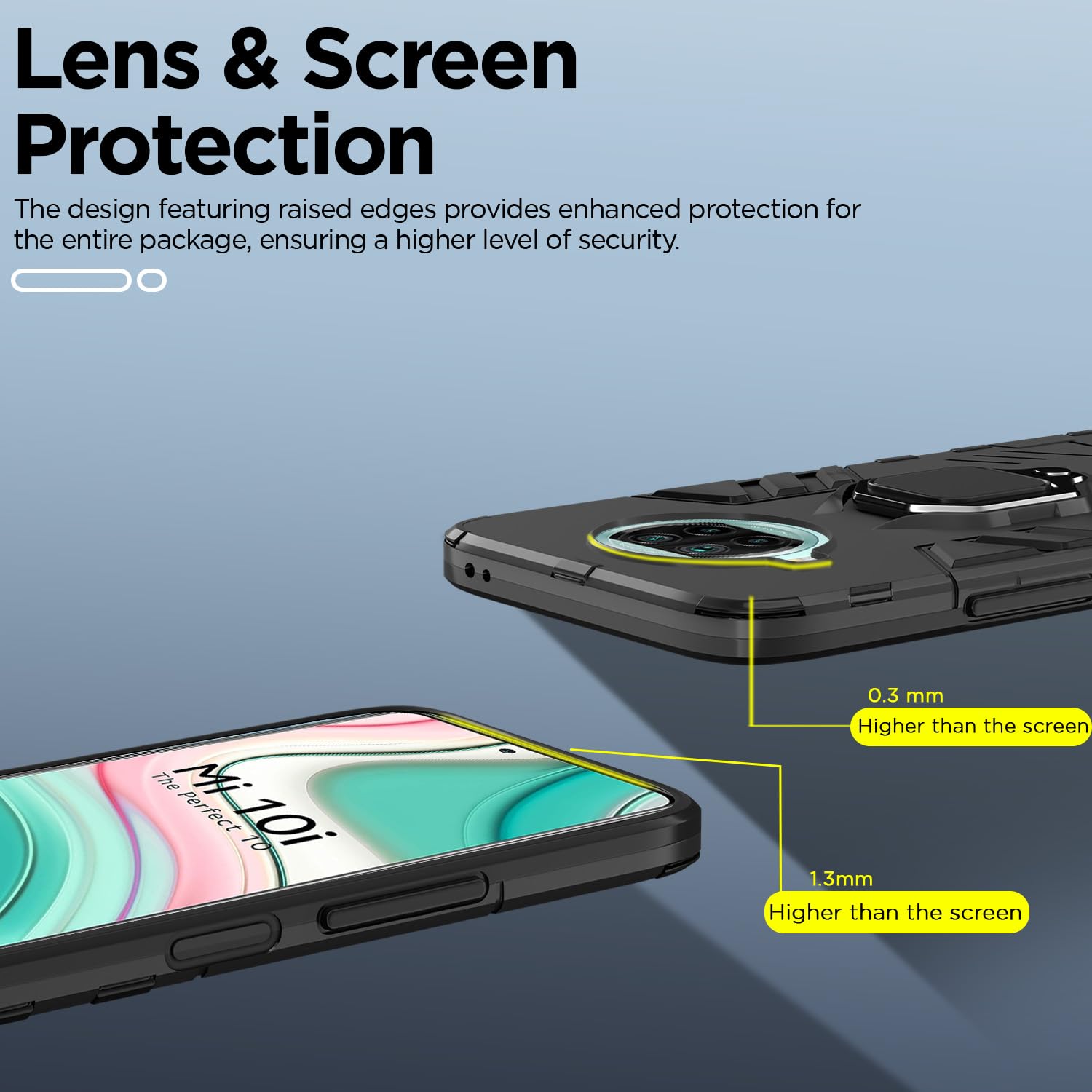 Black phone cover for MI 10i 5G – Pikkme – photo 4
