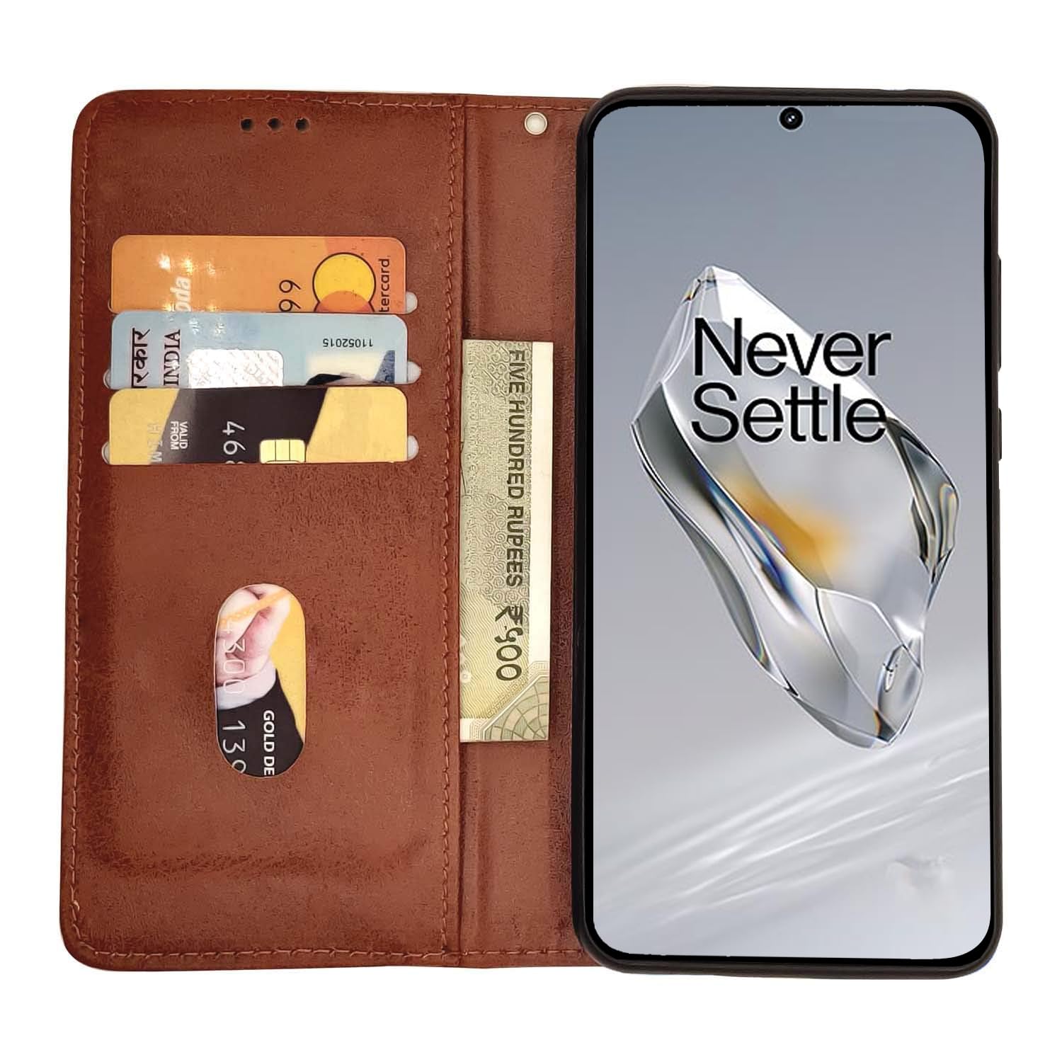 Pikkme brown flip case for OnePlus 12 5G – photo 3