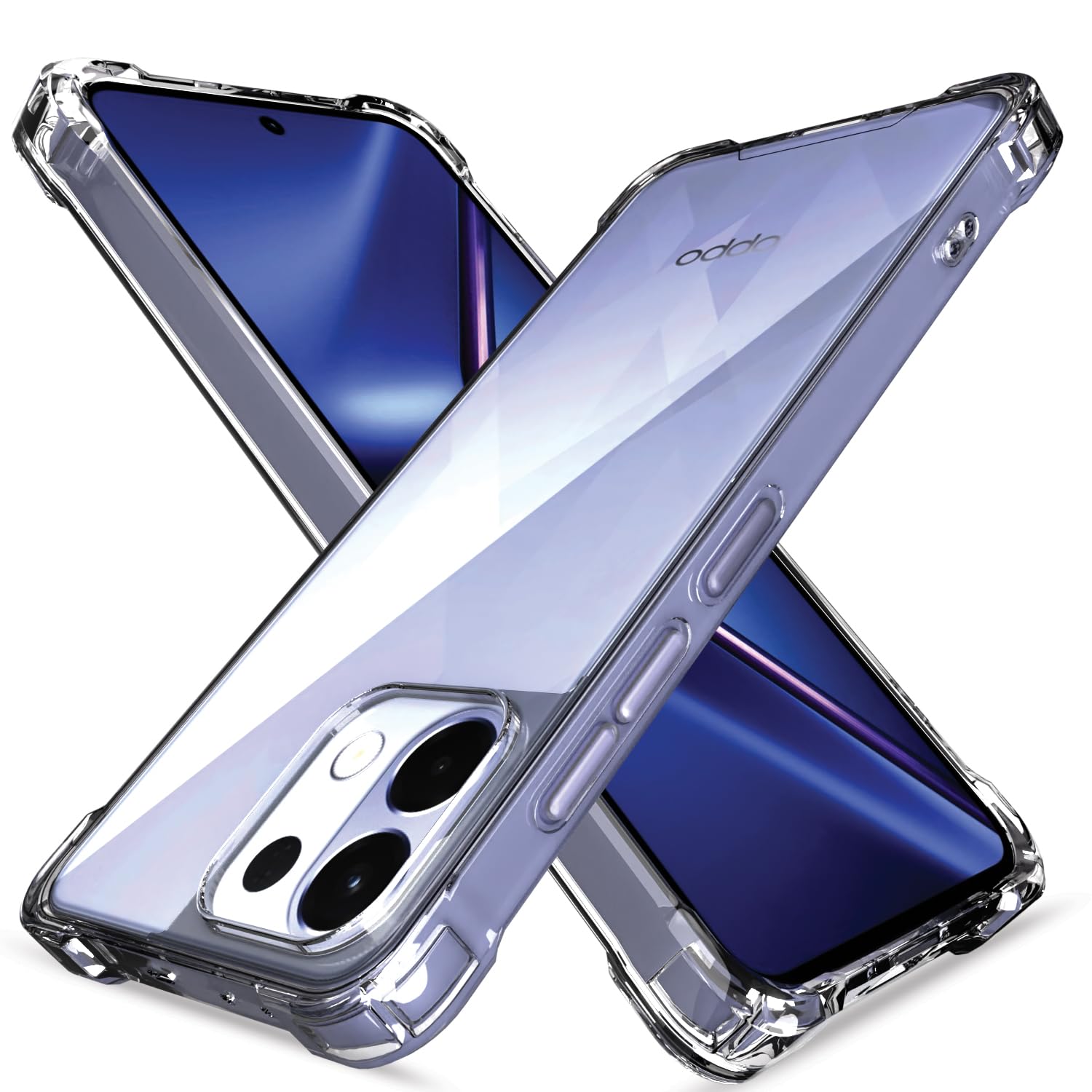 Pikkme Oppo K13 5G PC + TPU Crystal Clear Back Cover (Transparent)