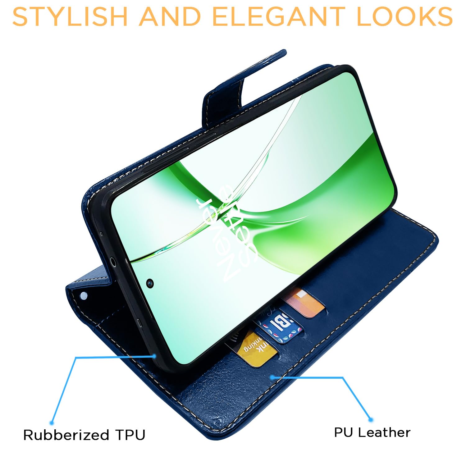 Blue Contrast flip cover for OnePlus Nord CE 4 – Pikkme – photo 5