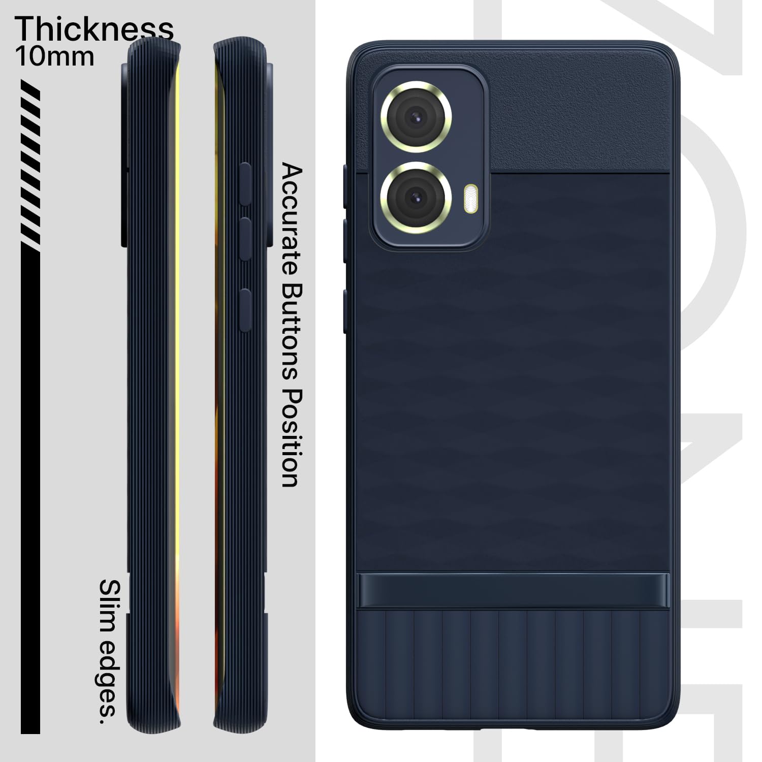 Pikkme Motorola Moto G85 5G Gencase Back Cover (Blue)