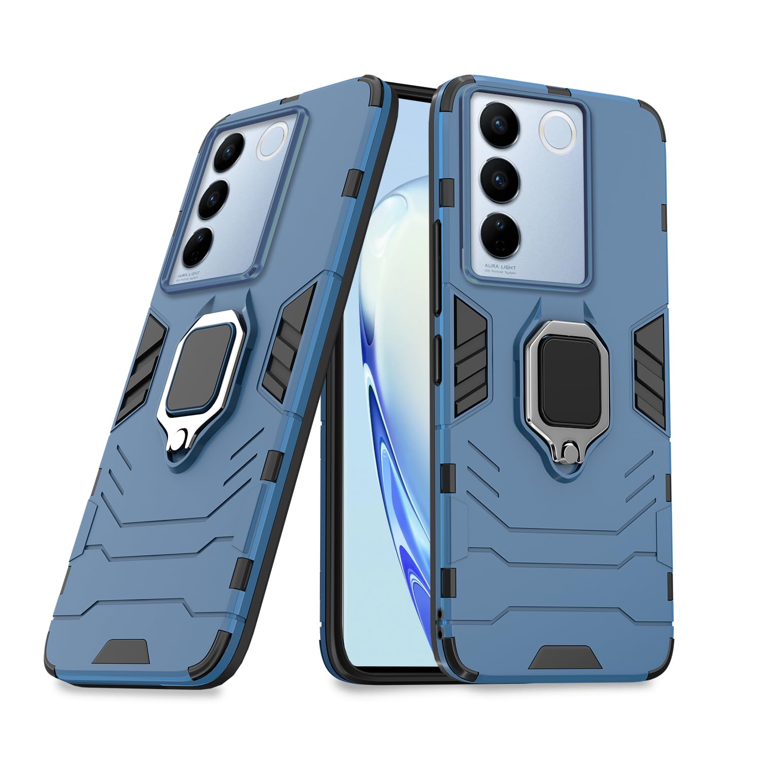 Vivo V27 / V27 Pro 5G D5 Tough Armor Back Cover - Blue