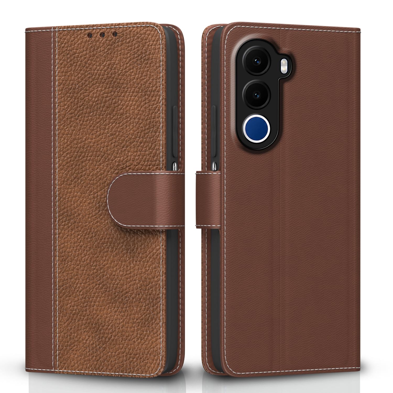 Realme C100x flip cover in tan by Pikkme