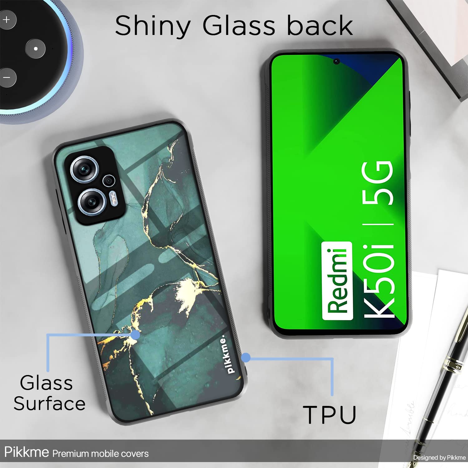 Redmi K50i 5G Hybrid mobile back cover by Pikkme – photo 3