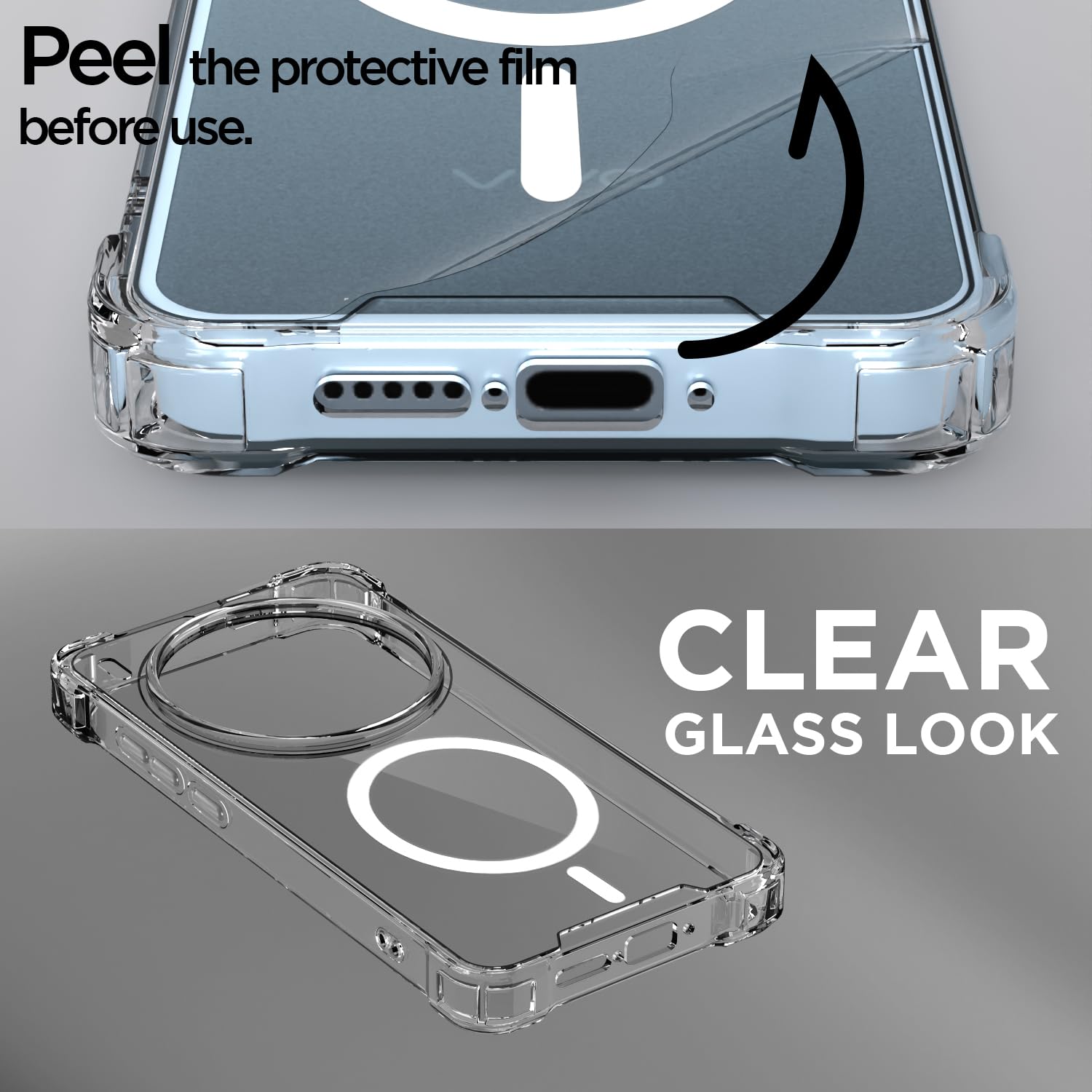 Pikkme Vivo X300 Pro 5G transparent mag-safe back cover – photo 3