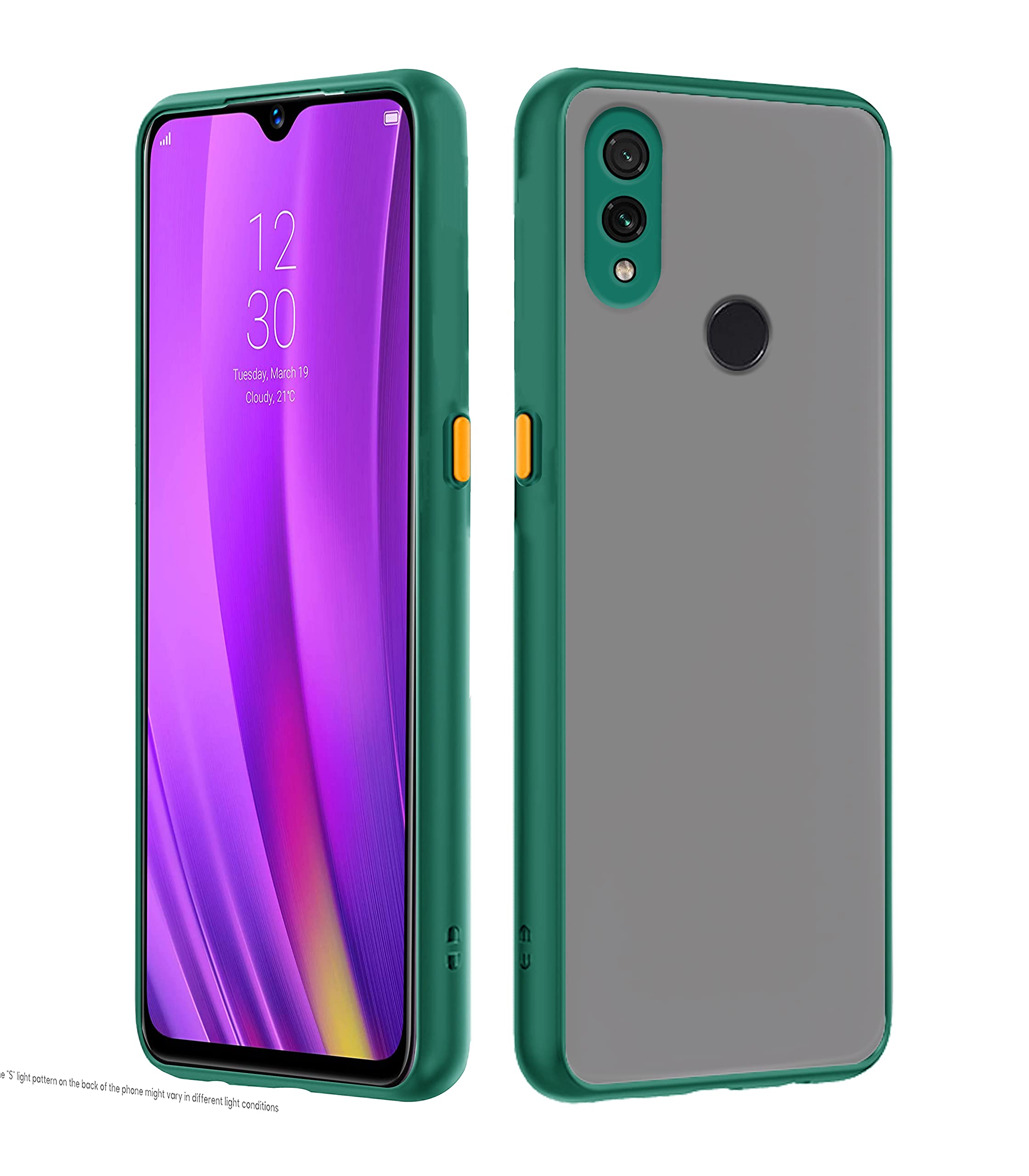 Pikkme Realme 3 Hybrid green mobile back cover