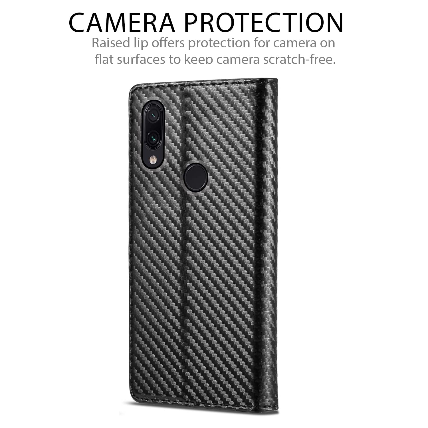 Redmi Note 7/Note 7 Pro/Note 7s mobile flip cover in black by Pikkme – photo 4