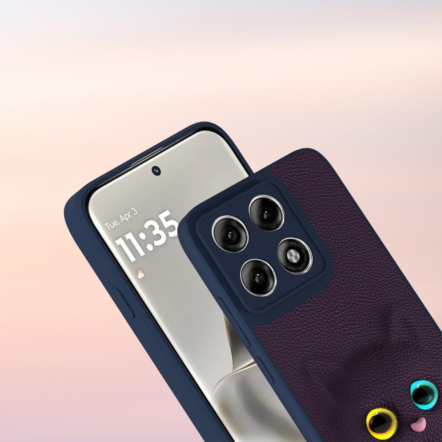 Pikkme Moto Edge 70 Pro 5G Kitty purple back cover – photo 7