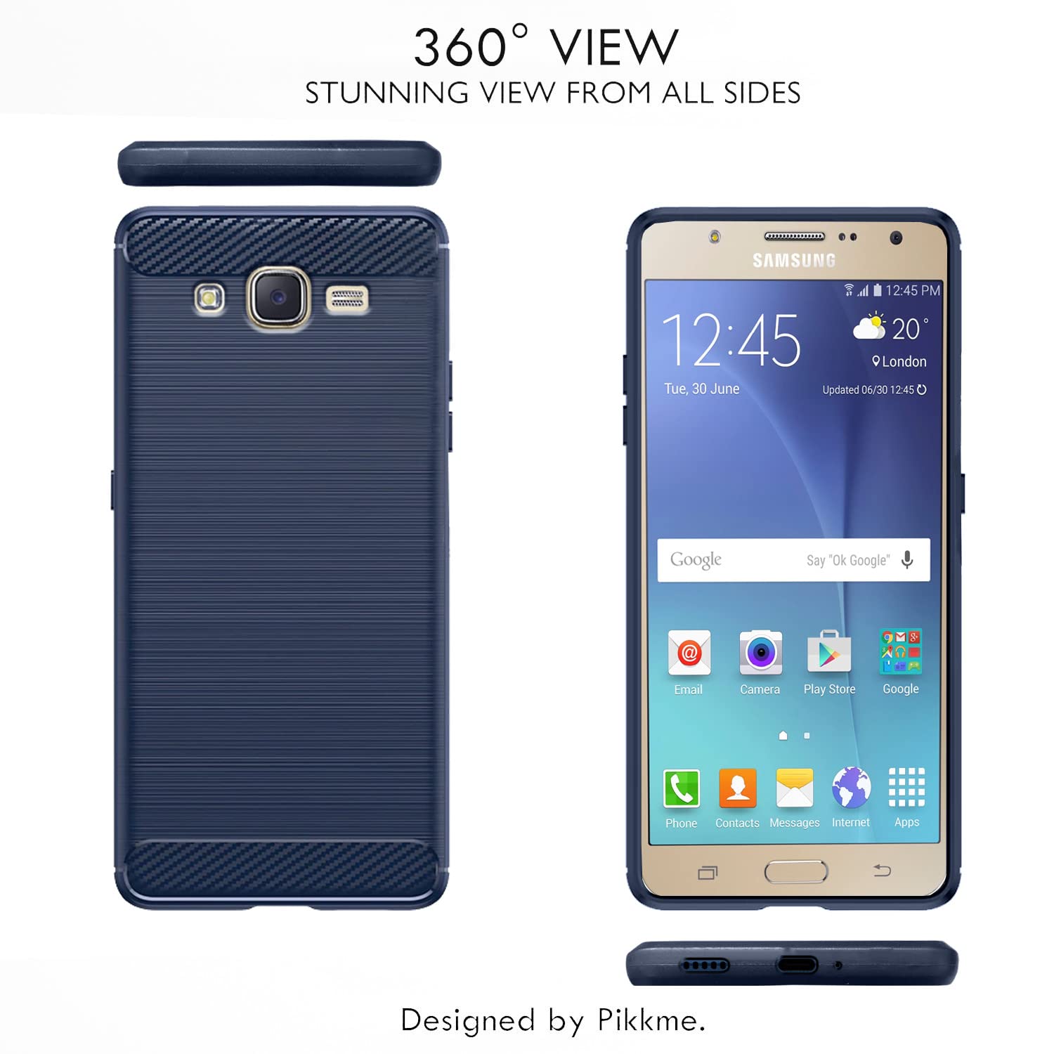 Pikkme blue phone cover for Samsung J7 2015/J7 – photo 3