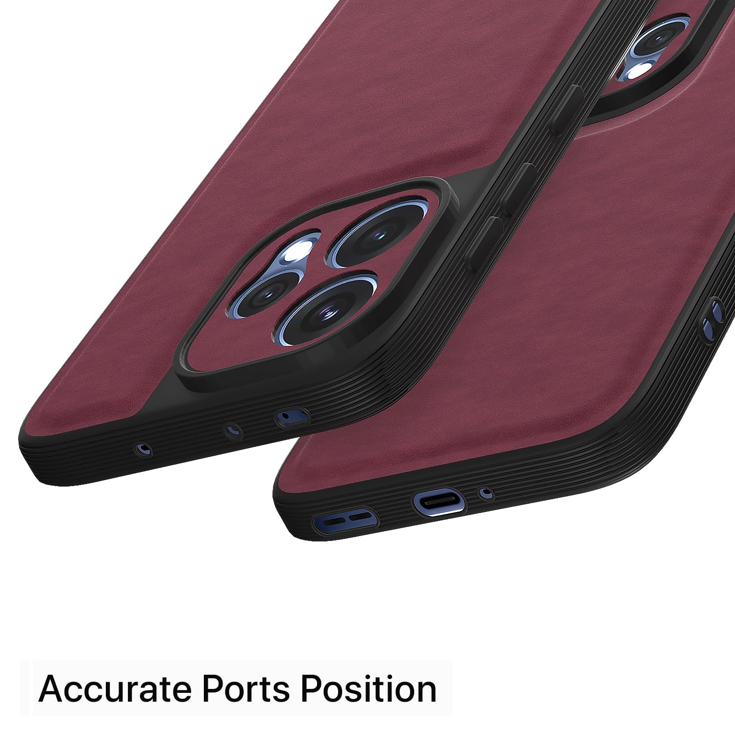 Oppo Reno 15 5G Leather mobile cover in purple by Pikkme – photo 4