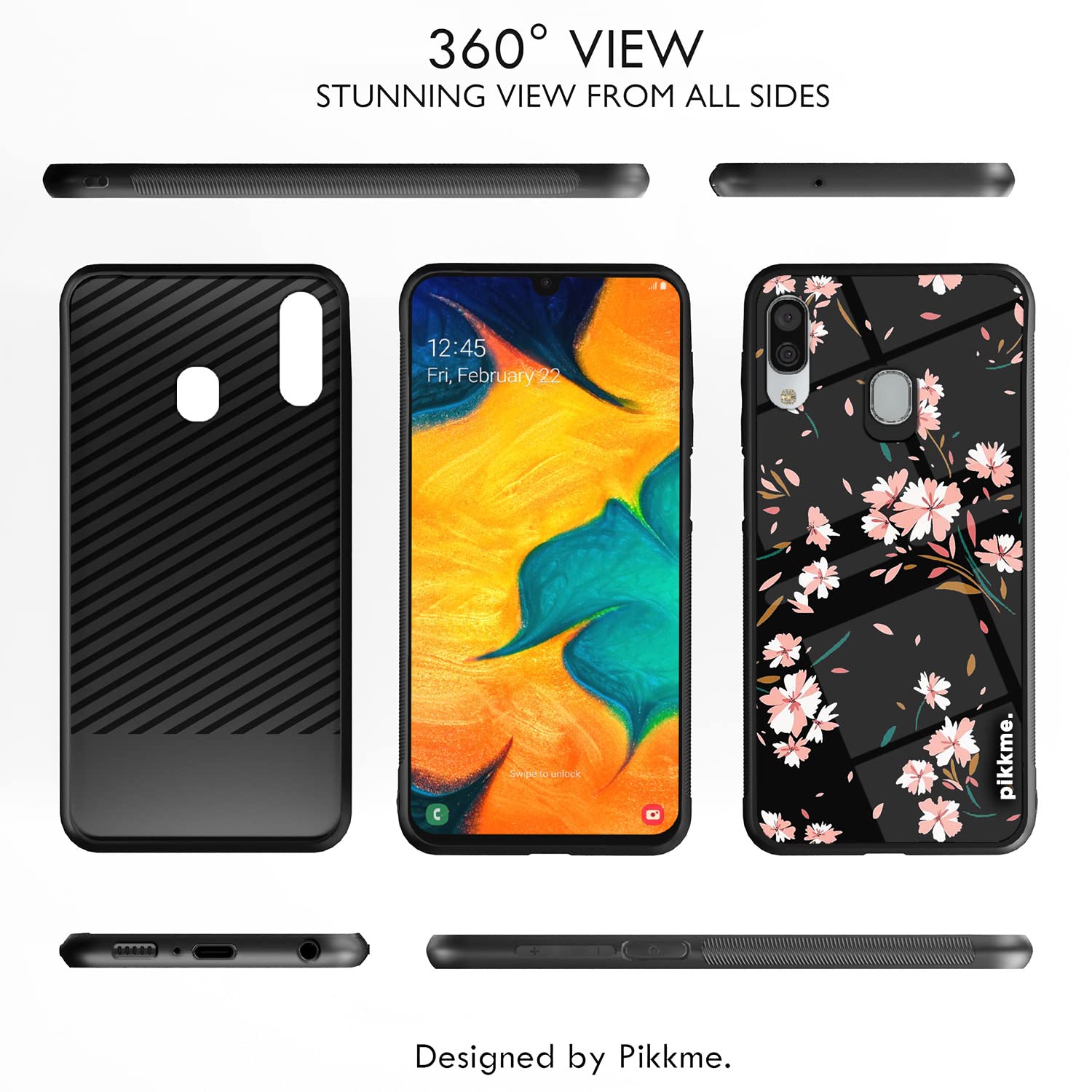 Pikkme Samsung A20/A30/M10s Flower mobile back cover – photo 2