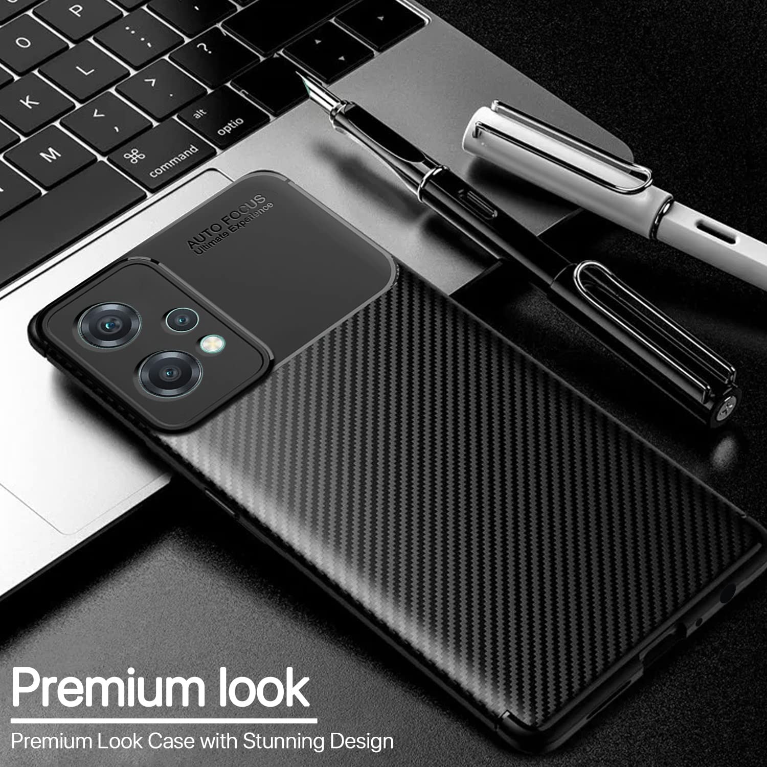 Pikkme black Carbon mobile back cover for OnePlus Nord CE 2 Lite 5G – photo 3