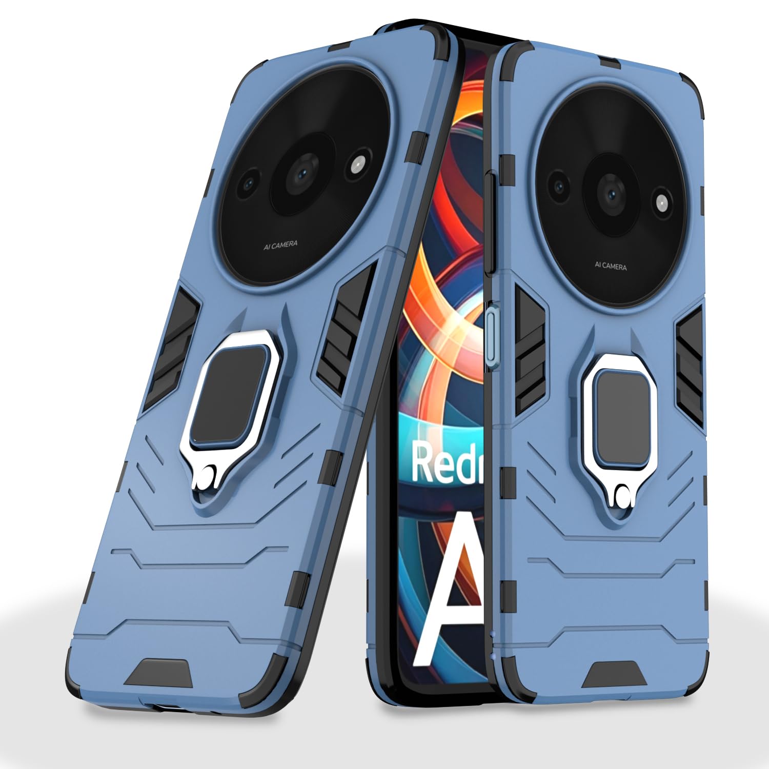 Redmi A3 (2024)/A3x/Poco C61 mobile cover in blue by Pikkme