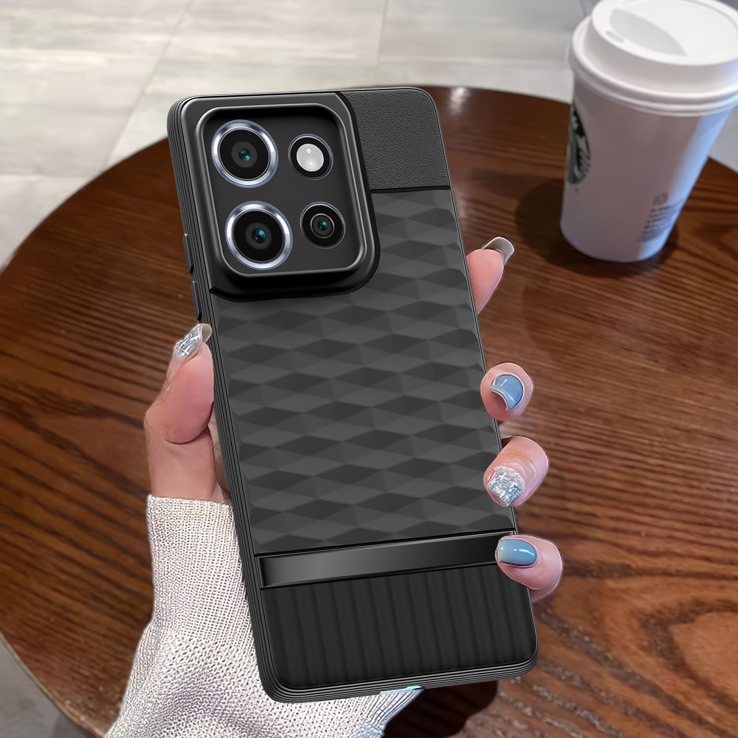 Pikkme Motorola Moto Edge 50 Neo 5G Gencase Back Cover (Black)