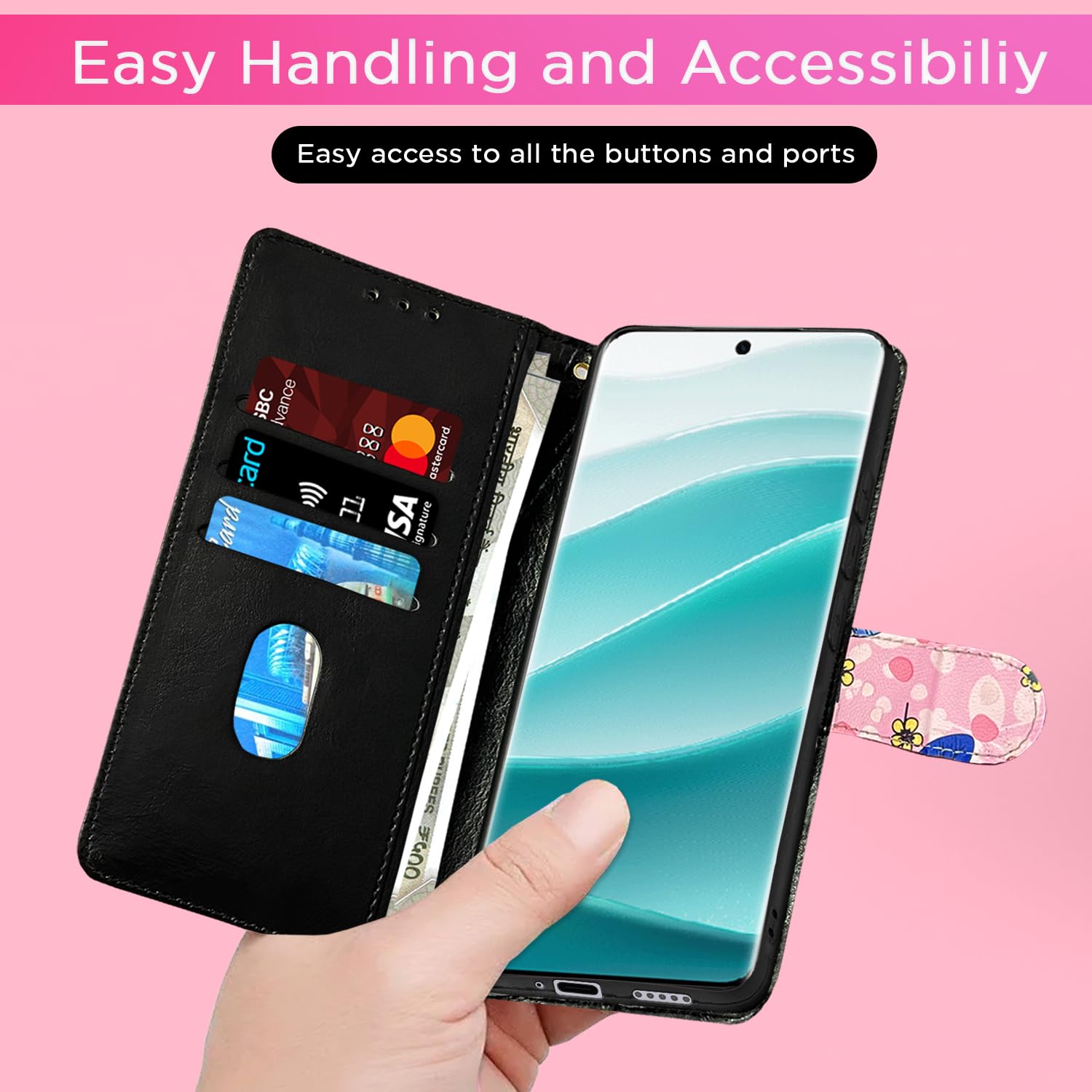 Pink flower flip case for Redmi Note 14 Pro/Note 14 Pro Plus 5G – Pikkme – photo 6