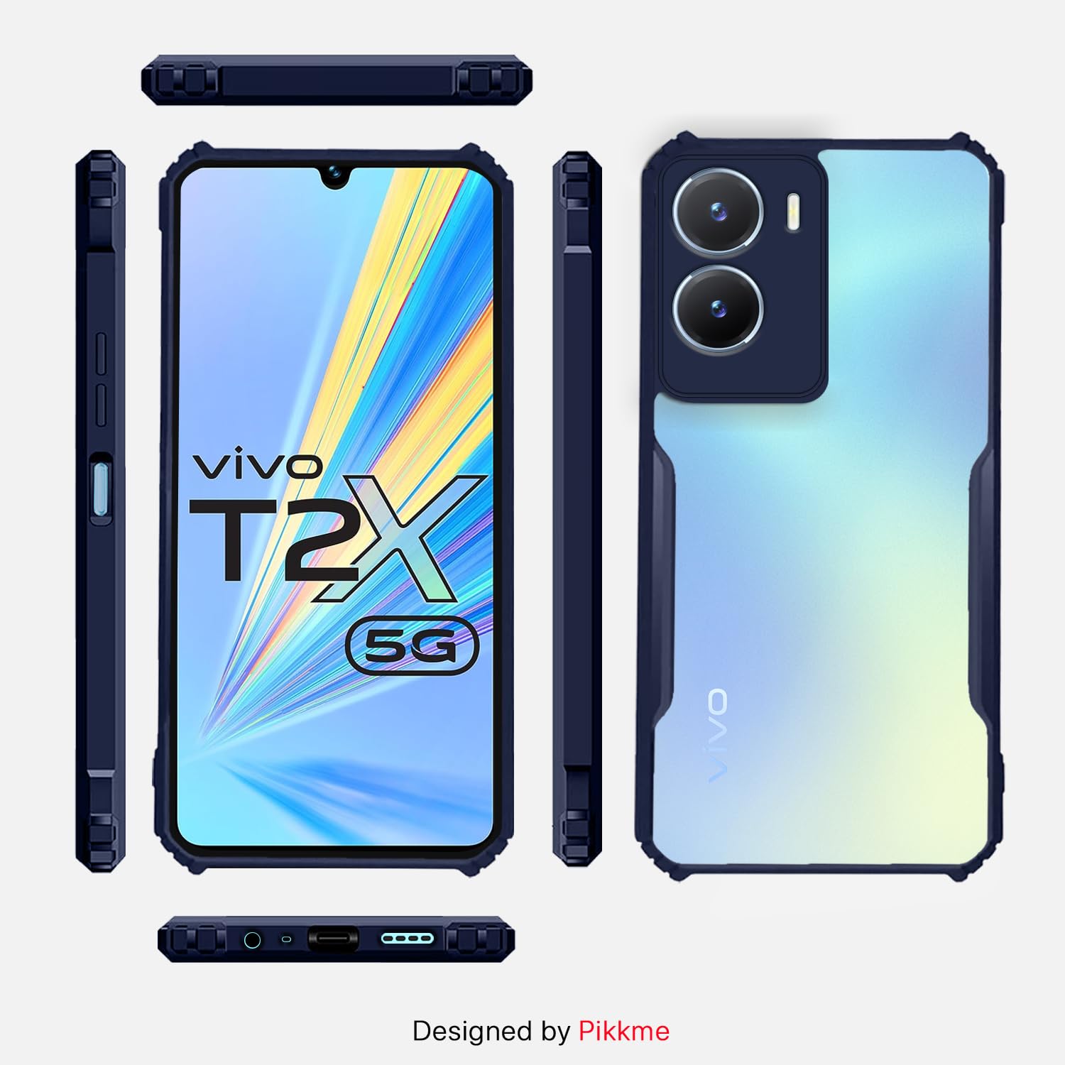 Pikkme blue mobile cover for Vivo Y16/T2x/Y56 – photo 3