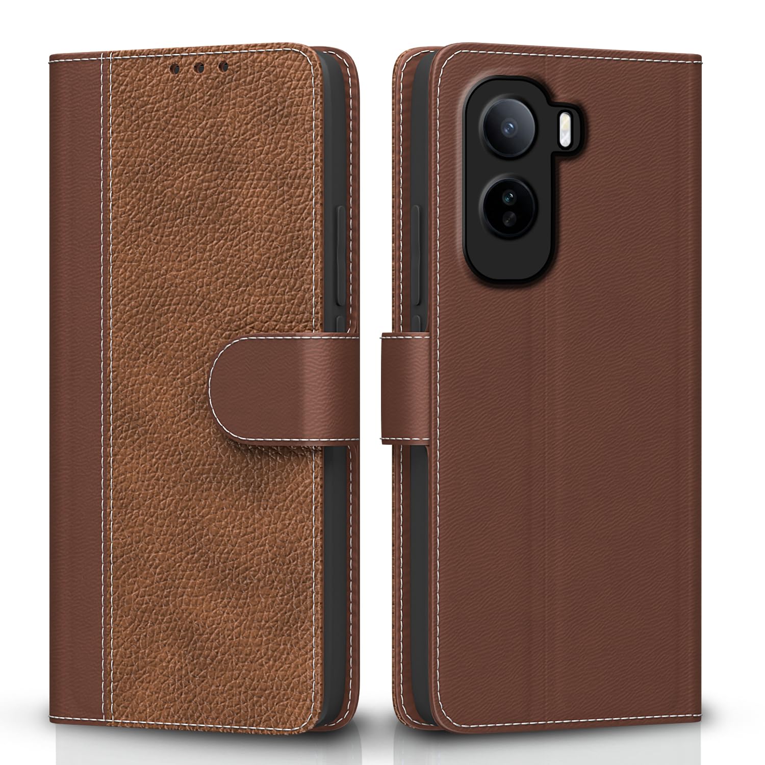 Vivo T5 Pro 5G flip cover in tan by Pikkme