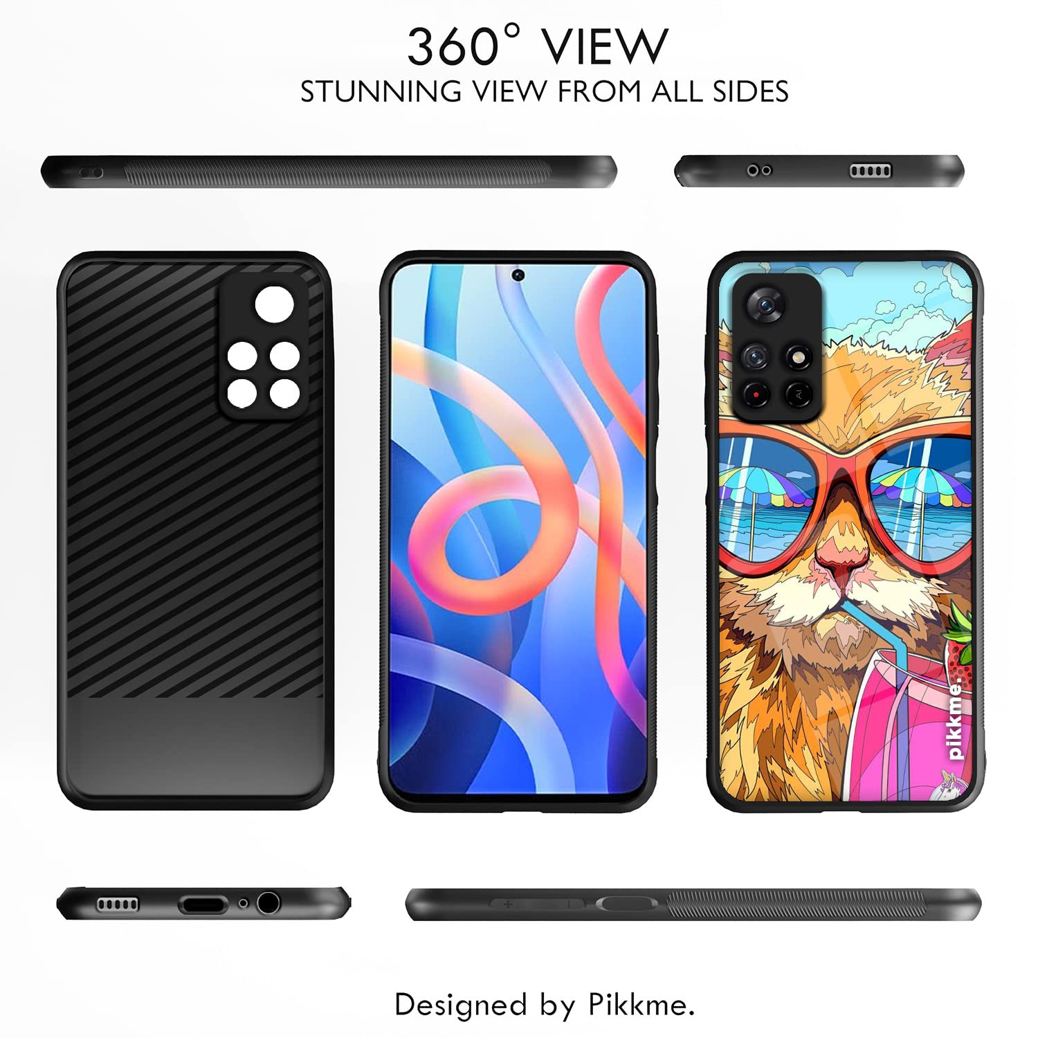 Pikkme Cat mobile cover for Redmi Note 11T/Poco M4 Pro 5G – photo 2