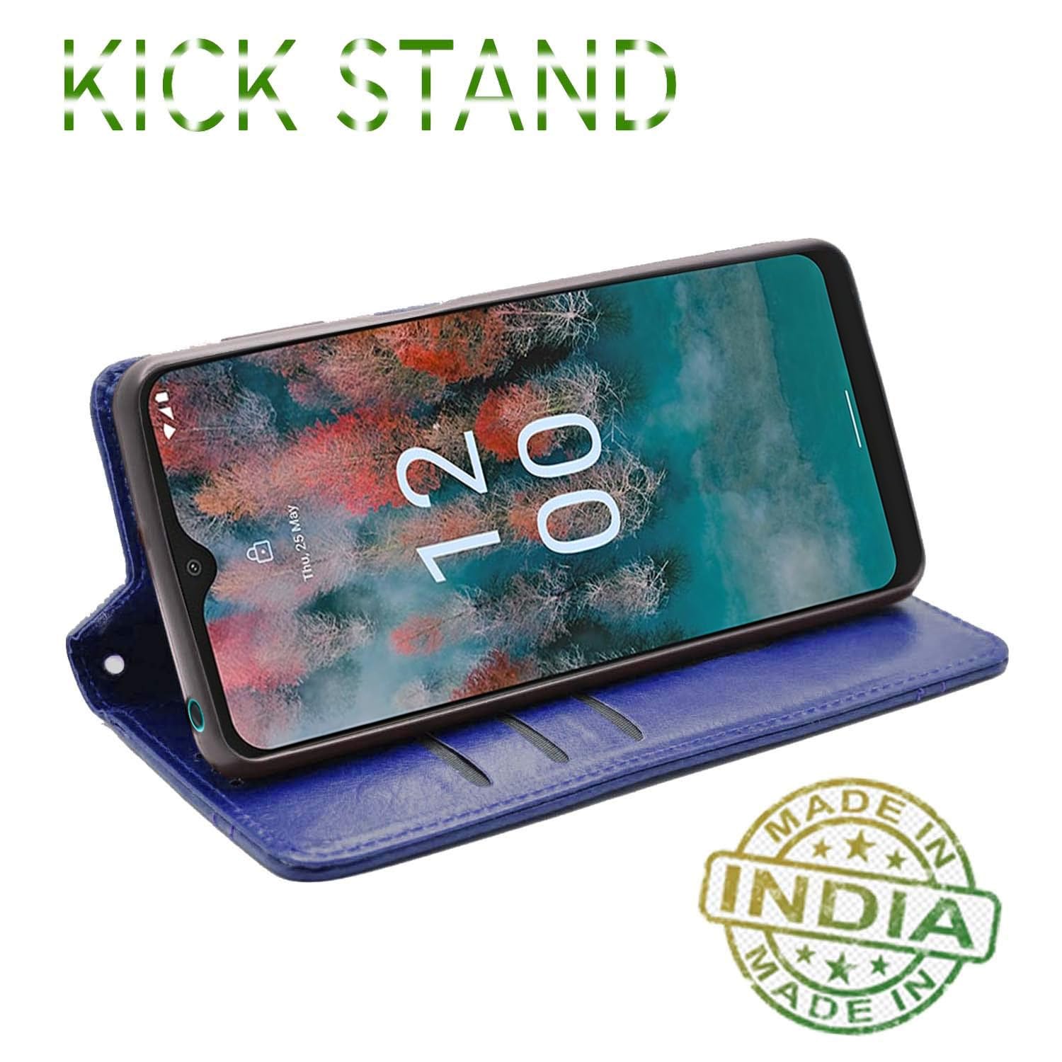 Pikkme Nokia C12/C12 Pro blue wallet flip cover – photo 5