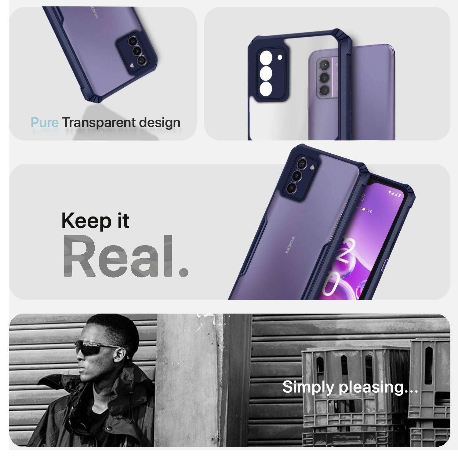 Nokia G42 5G mobile back cover in blue by Pikkme – photo 4