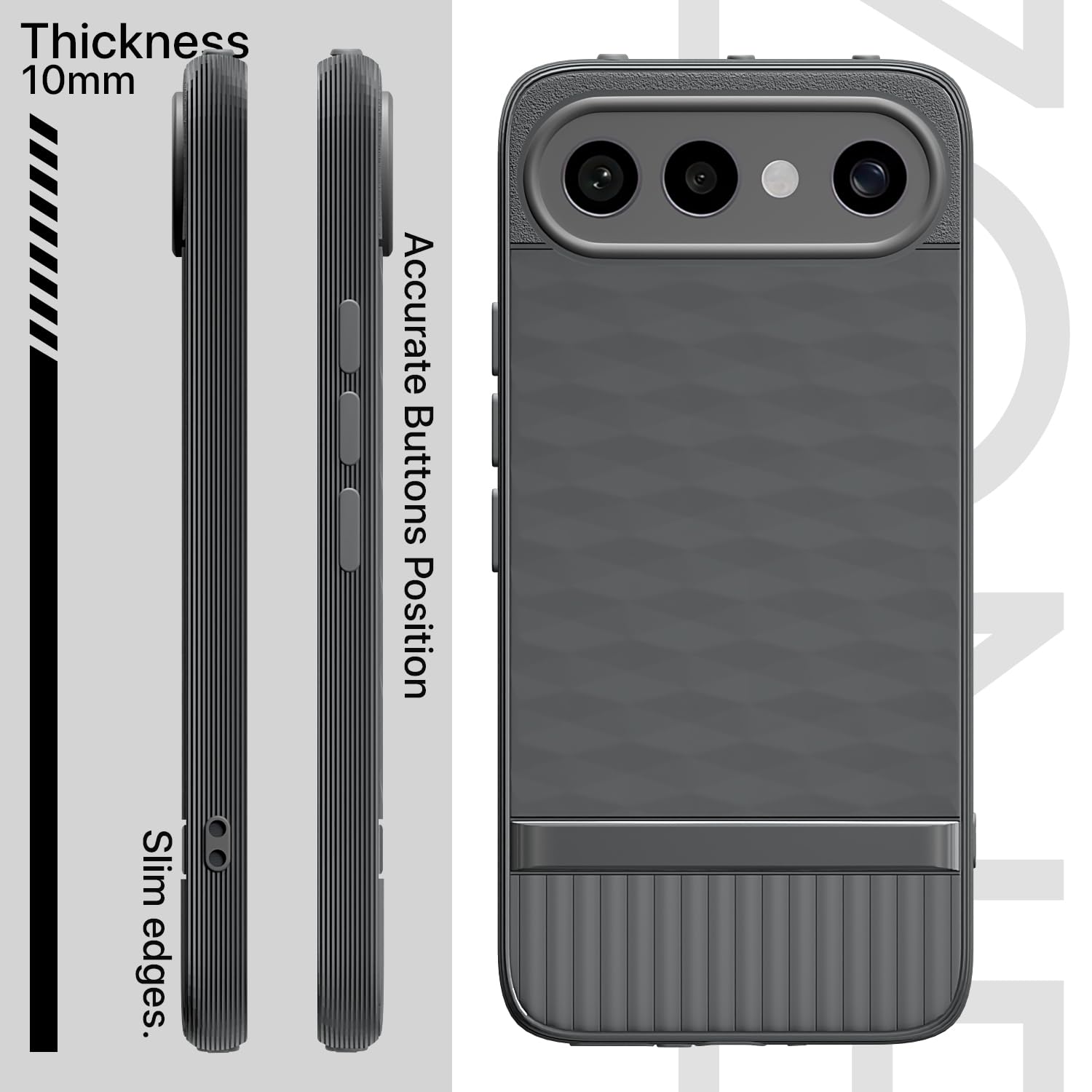 Pikkme grey Silicone mobile cover for Vivo X300 FE 5G – photo 3