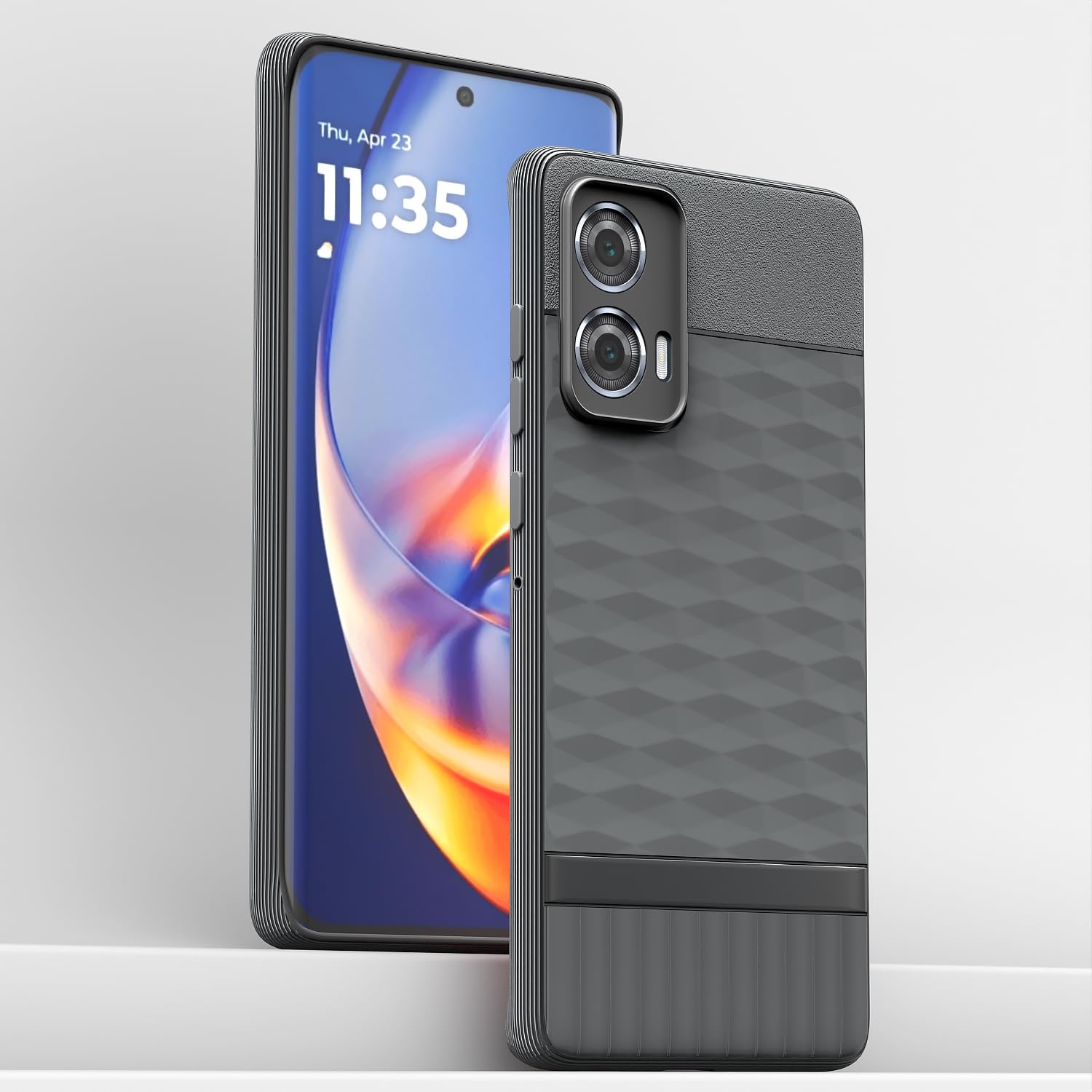 Pikkme Motorola Moto Edge 50 Fusion 5G Gencase Back Cover (Grey)