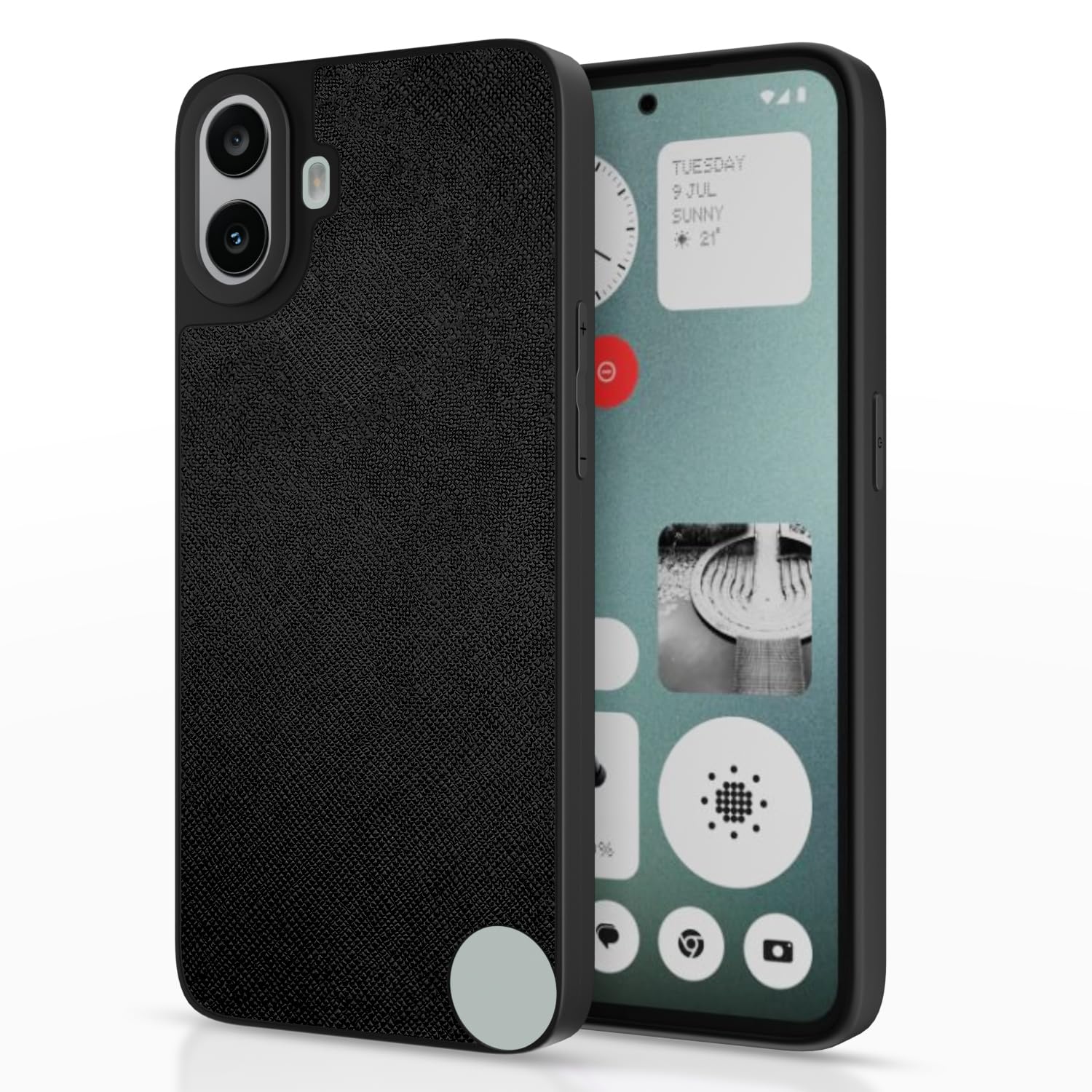 CMF Nothing Phone 1 Indian Leather Back Cover -Black