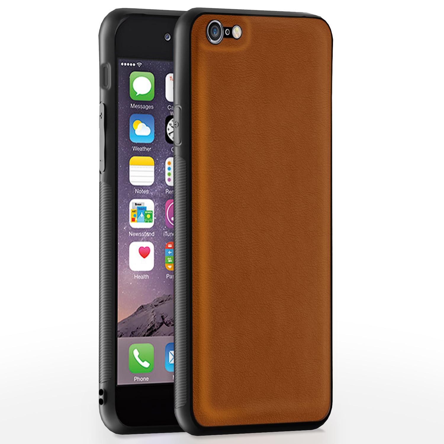 Pikkme iPhone 6 / 6S Flexible Pu Leather Leatherback Back Cover (Camel)