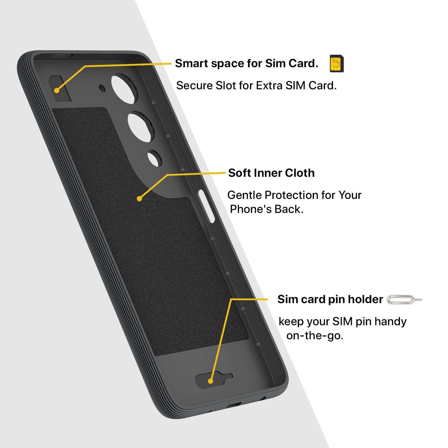 Grey Silicone mobile back cover for iQOO Z10 Lite 5G/Vivo T4 Lite 5G/Y19 5G/Y19e/Y04 4G/Y29s 5G – Pikkme – photo 6