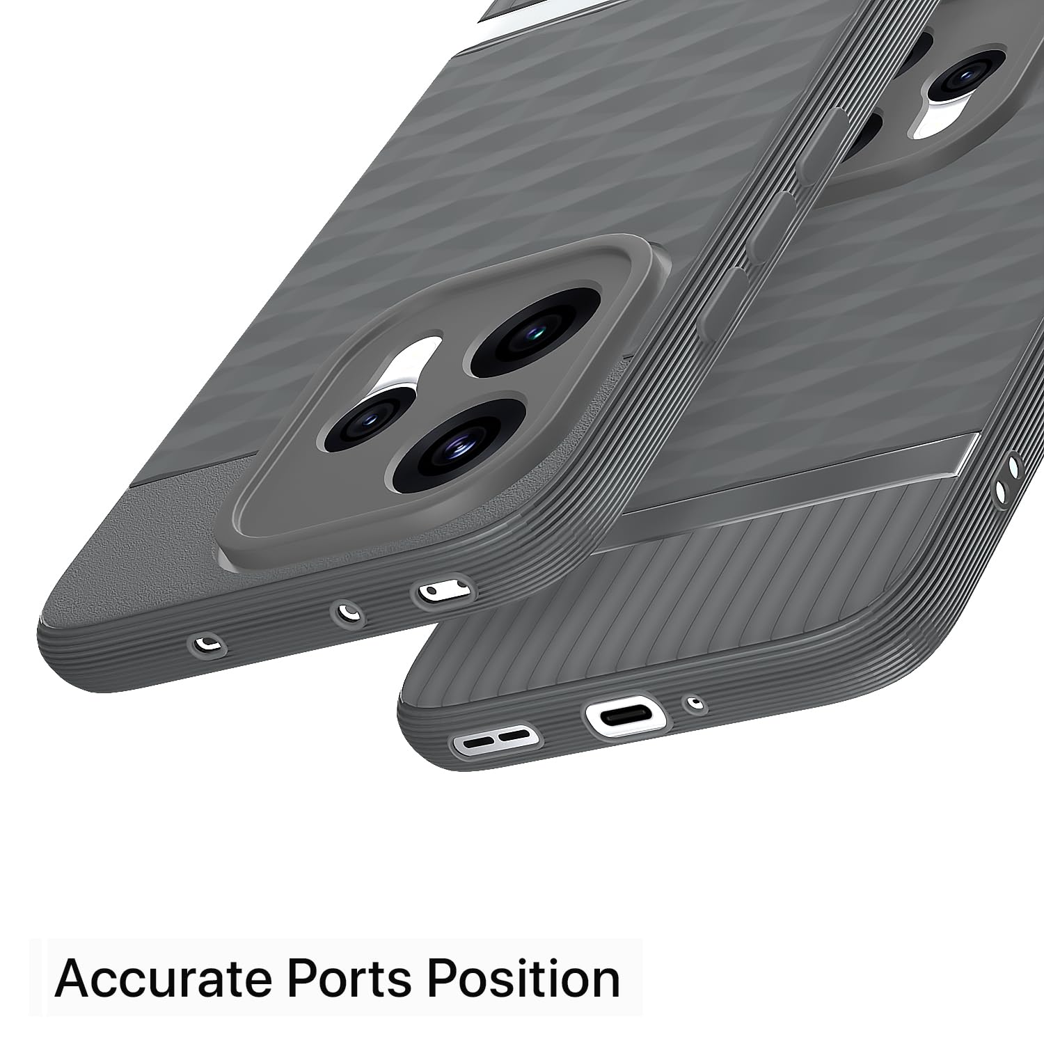 Pikkme grey Silicone mobile cover for Oppo Reno 15 5G – photo 4