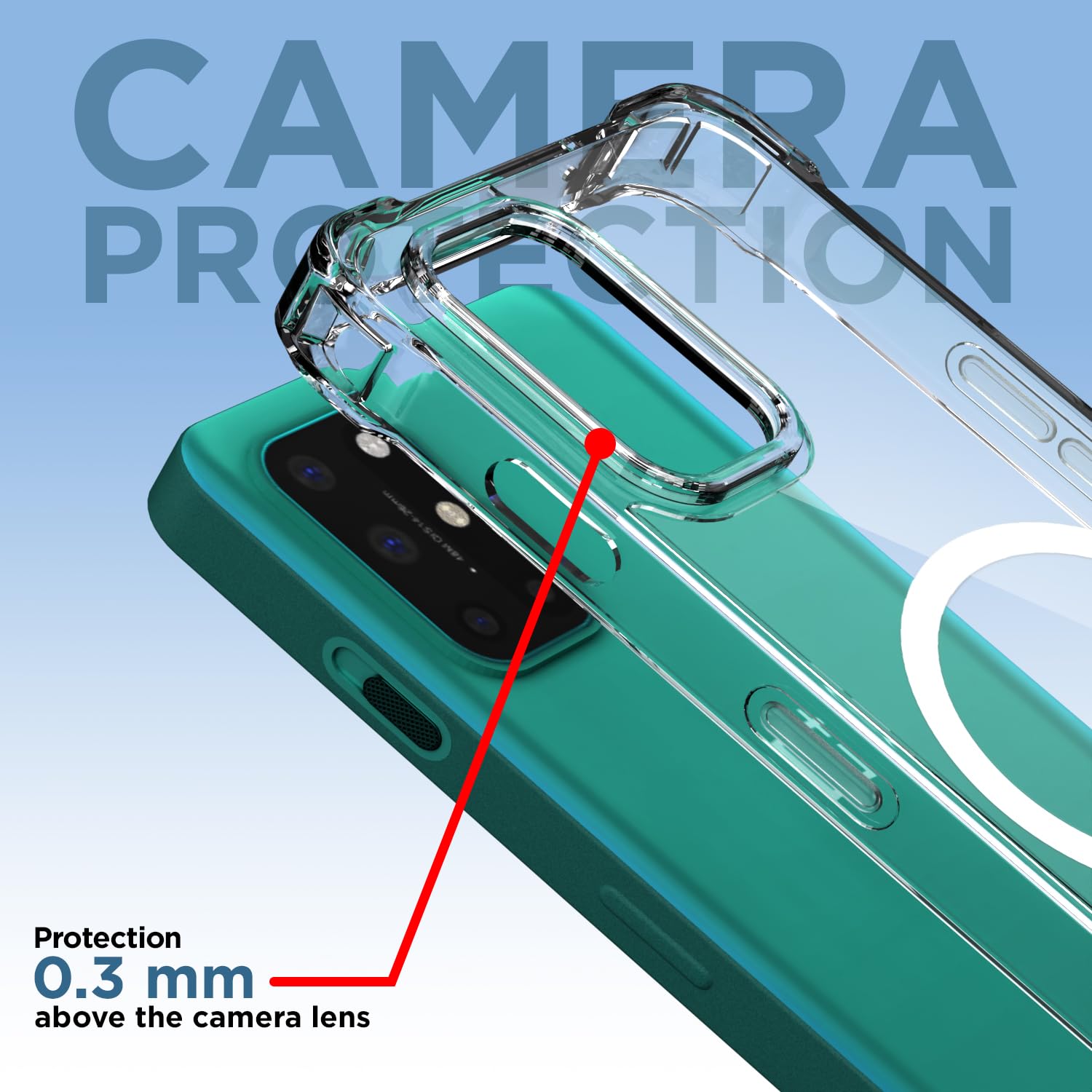 Transparent mag-safe MagSafe back cover for OnePlus 8T/9R – Pikkme – photo 5