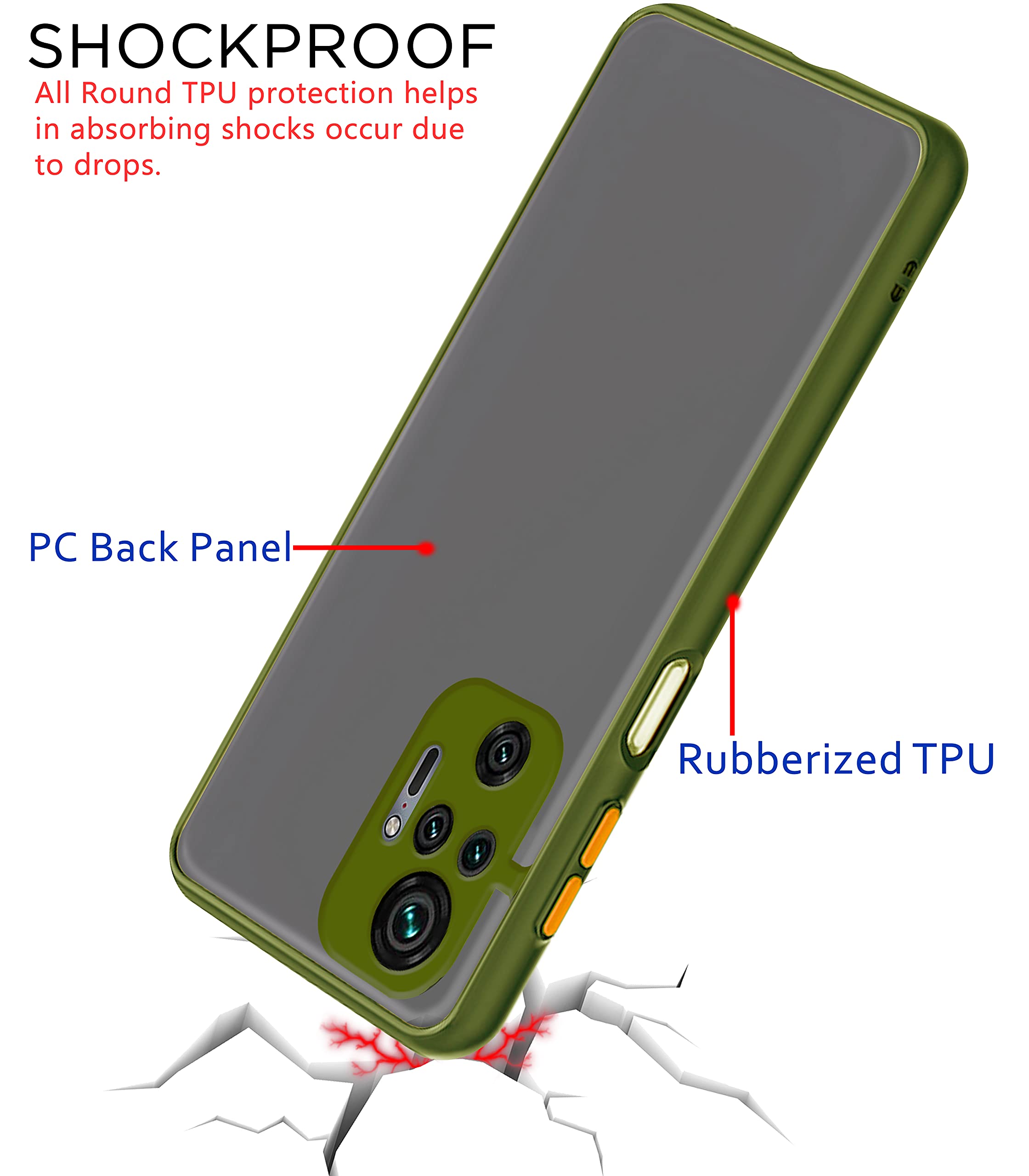 Green back cover for Redmi Note 10 Pro/Note 10 Pro Max – Pikkme – photo 3