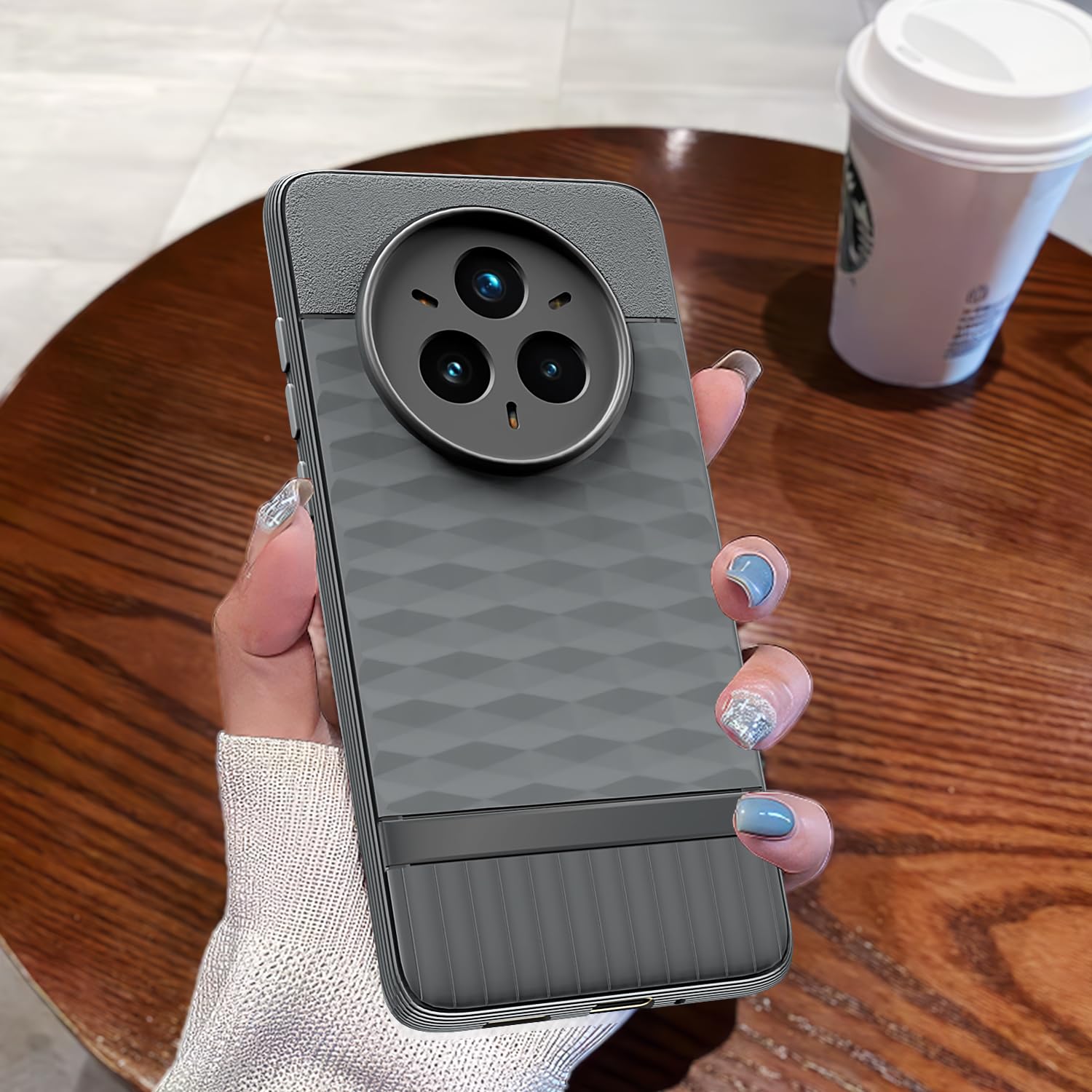 Pikkme Realme 14 Pro Plus 5G / Realme P3 Pro 5G Gencase Back Cover (Grey)