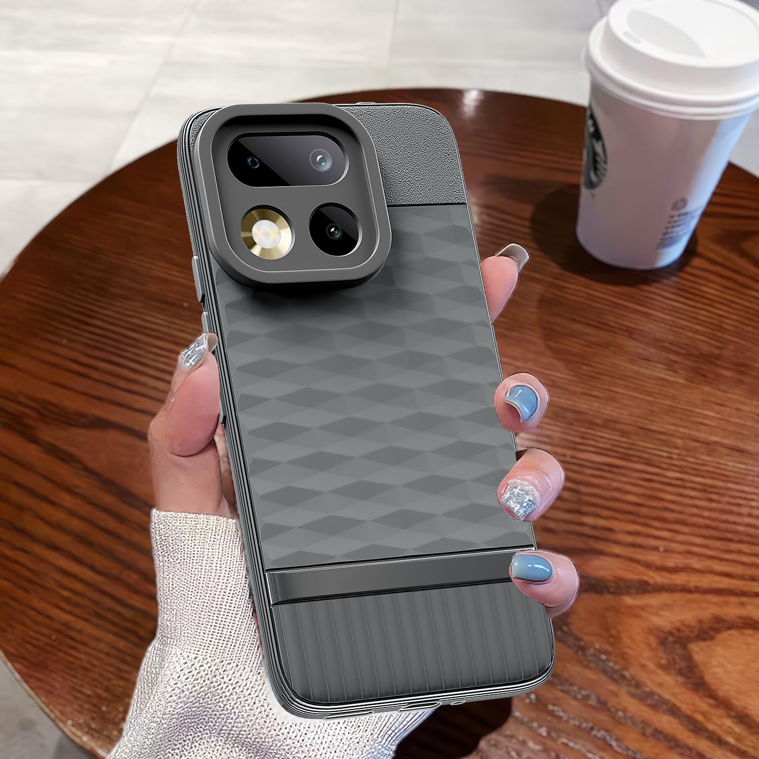 Grey Silicone back cover for Realme 16 Pro 5G – Pikkme – photo 7