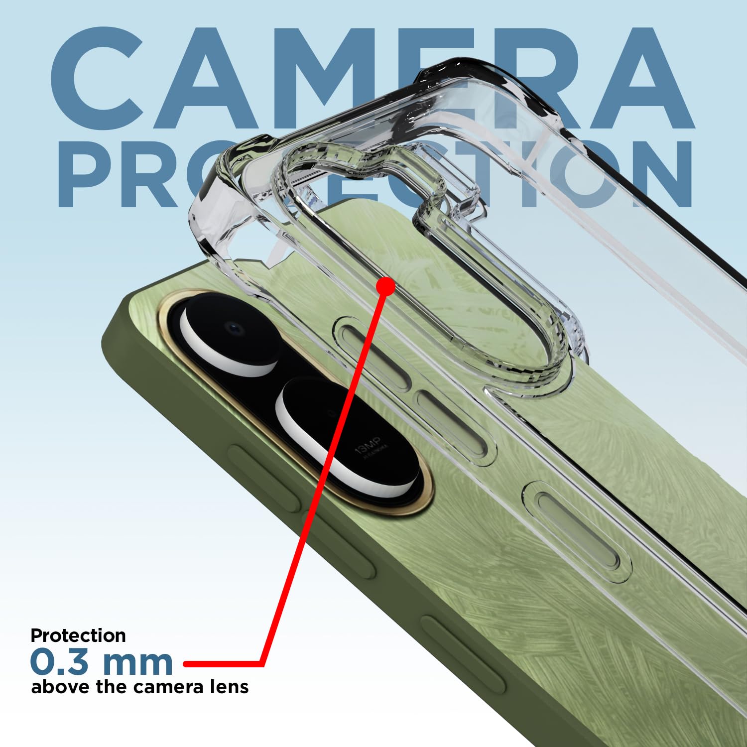 Pikkme transparent PC-TPU phone cover for Redmi A7 Pro/Poco C85x 5G – photo 5