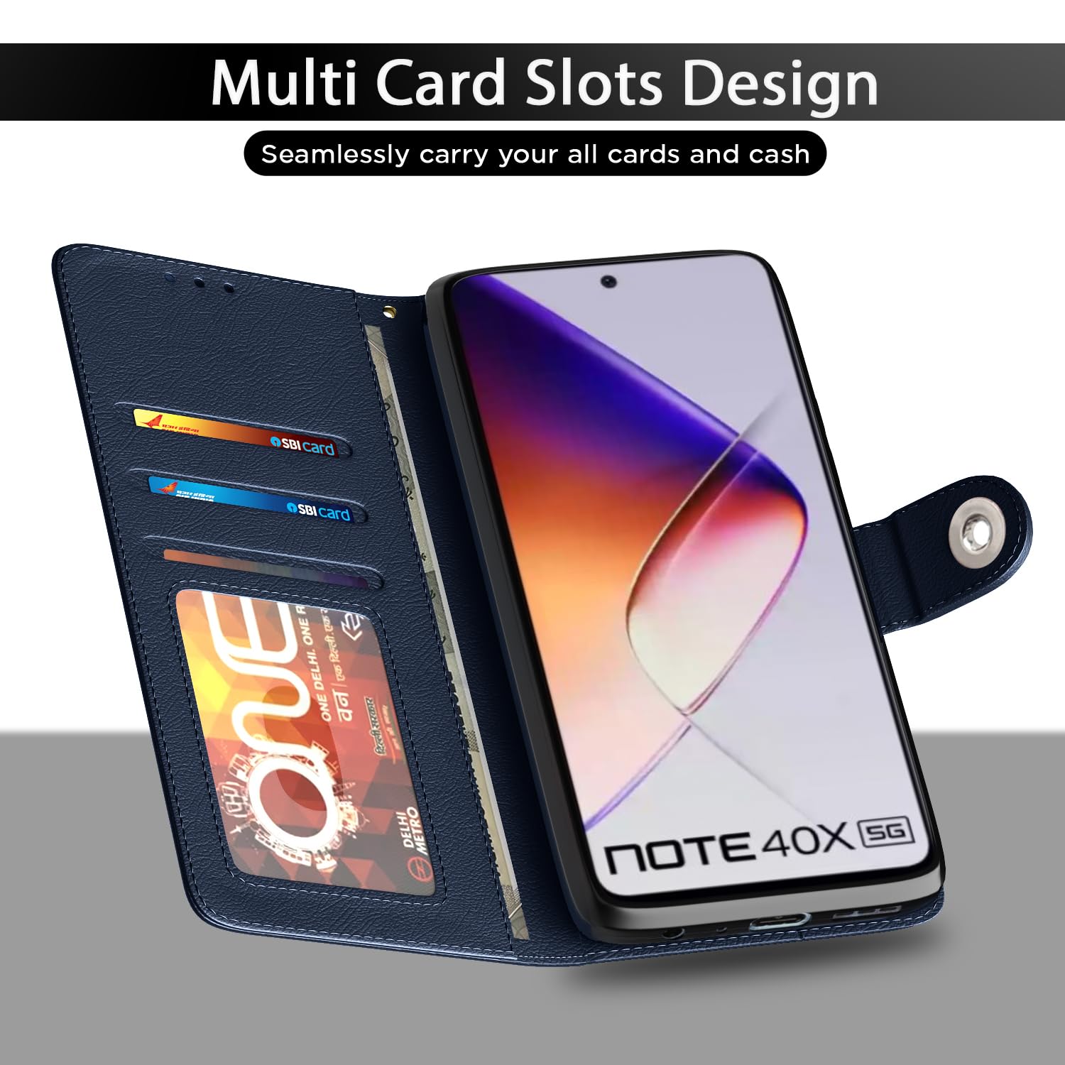 Blue Button mobile flip cover for Infinix Note 40X 5G – Pikkme – photo 5