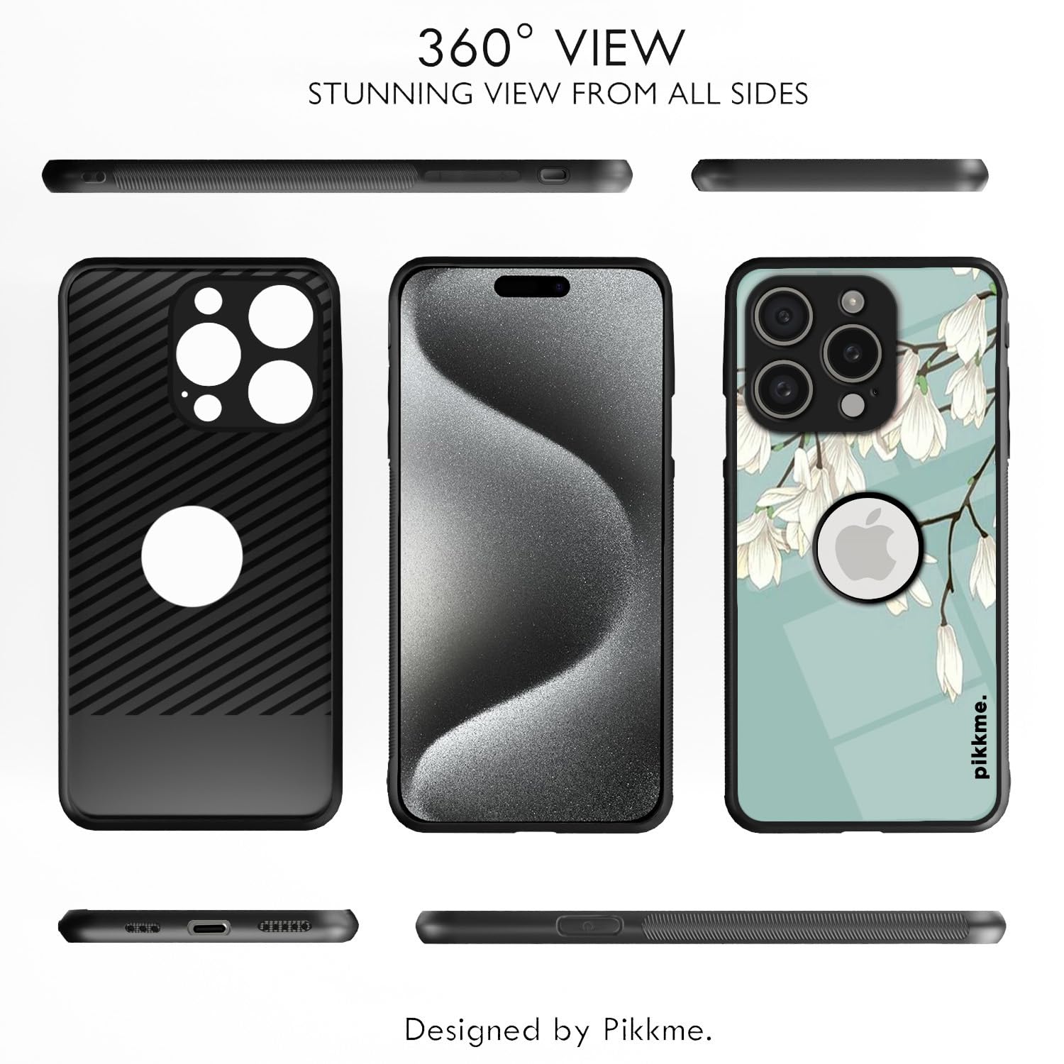 Pikkme Flower mobile back cover for iPhone 15 Pro – photo 2