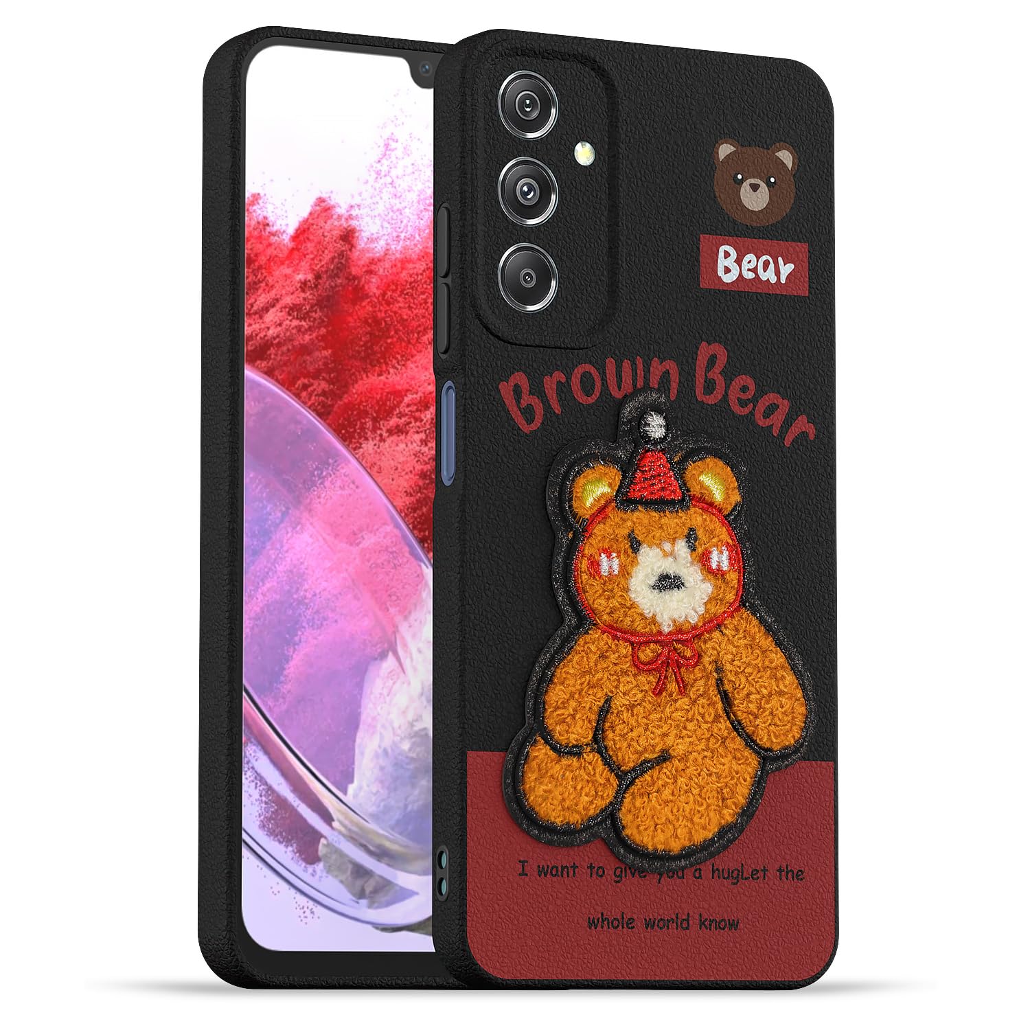 Samsung M34 5G back cover in cherry by Pikkme