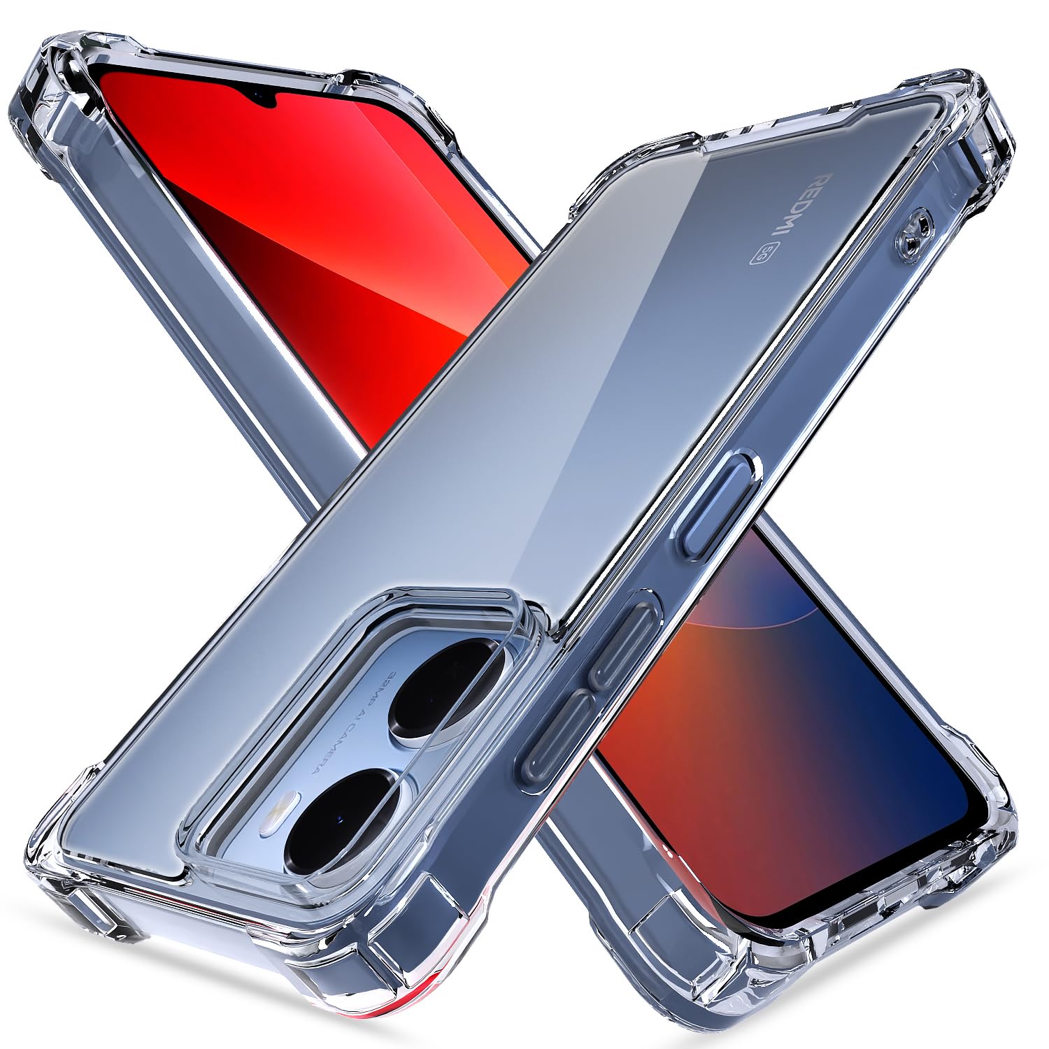 Redmi 15A 5G mobile cover in transparent by Pikkme
