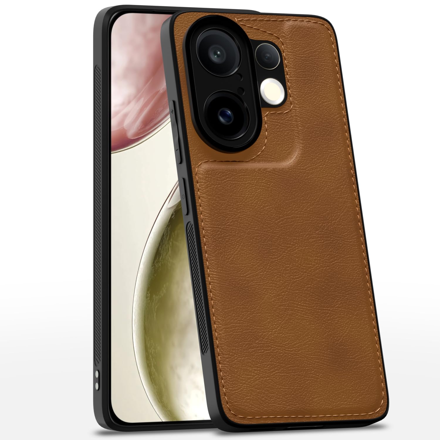 Pikkme brown mobile cover for Vivo X200 FE 5G