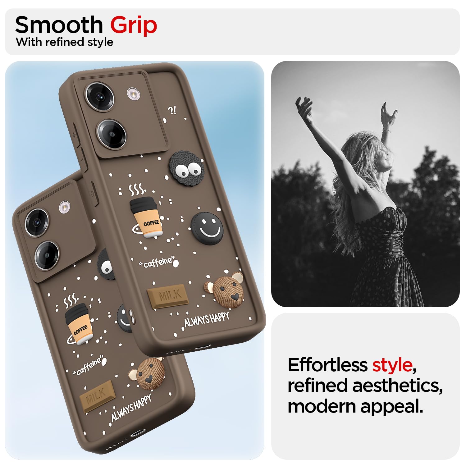 Pikkme Poco M7 Pro 5G/3D brown back cover – photo 2