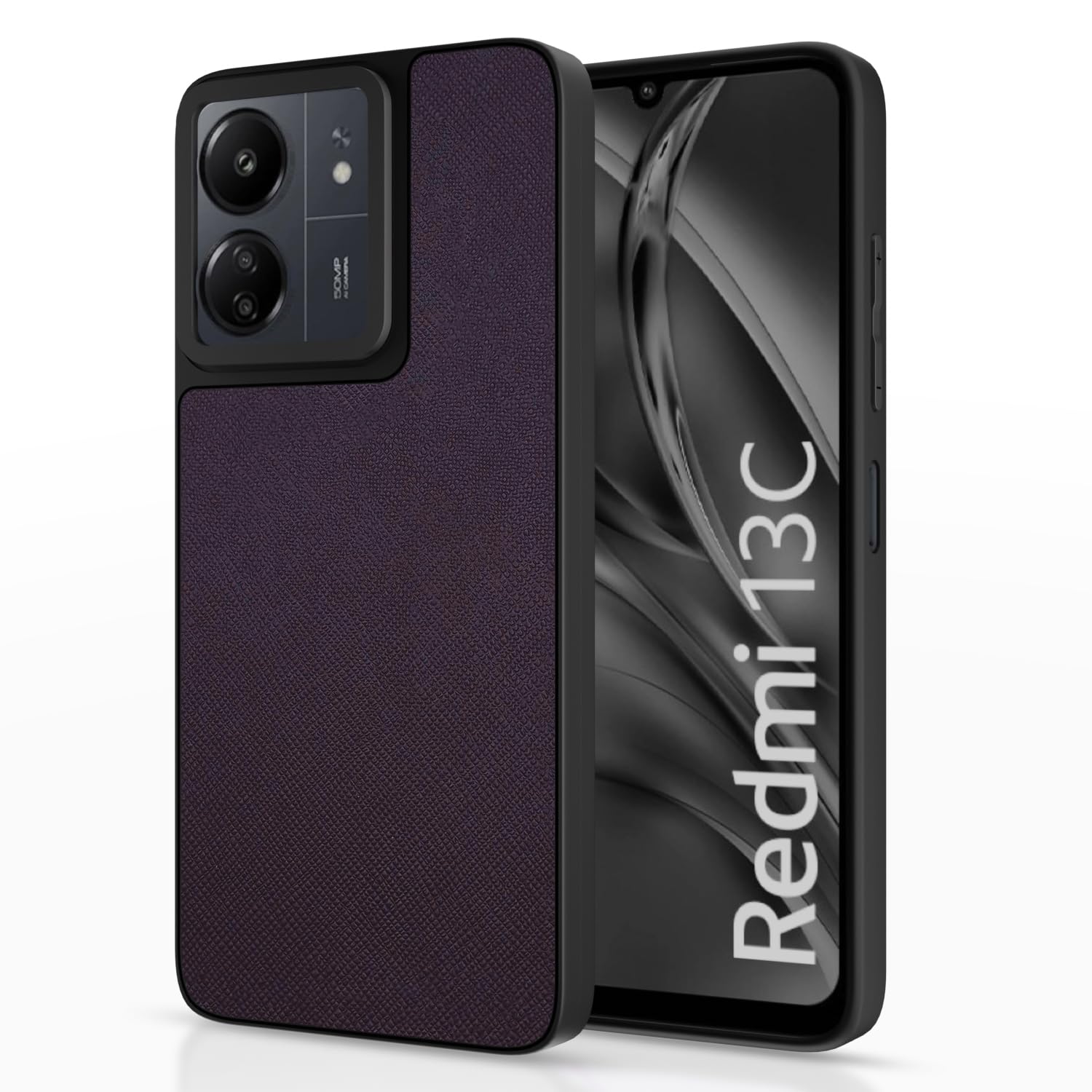 Pikkme Redmi 13C 4G/5G/Poco C65/Poco M6 5G Leatherback cherry mobile cover