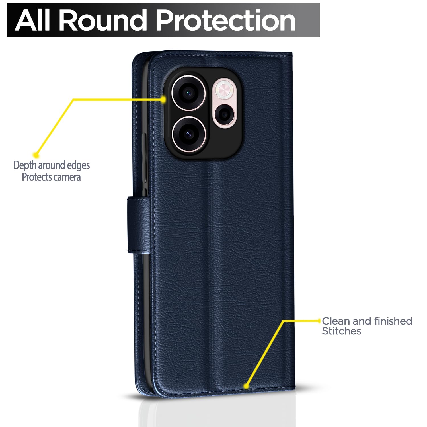 Pikkme Oppo Reno 15C 5G blue flip case – photo 4